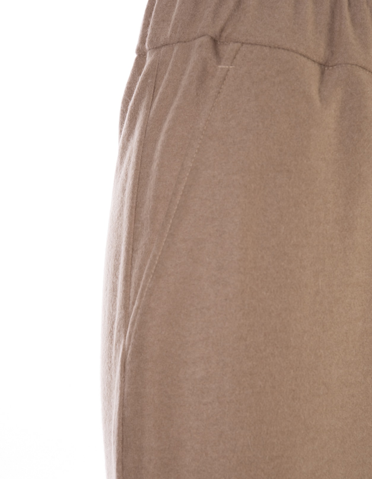 Shop Fedeli Camel Cashmere Wide Trousers In Brown