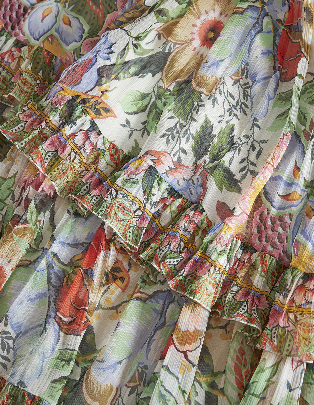 Shop Etro Multicolour Silk Long Skirt