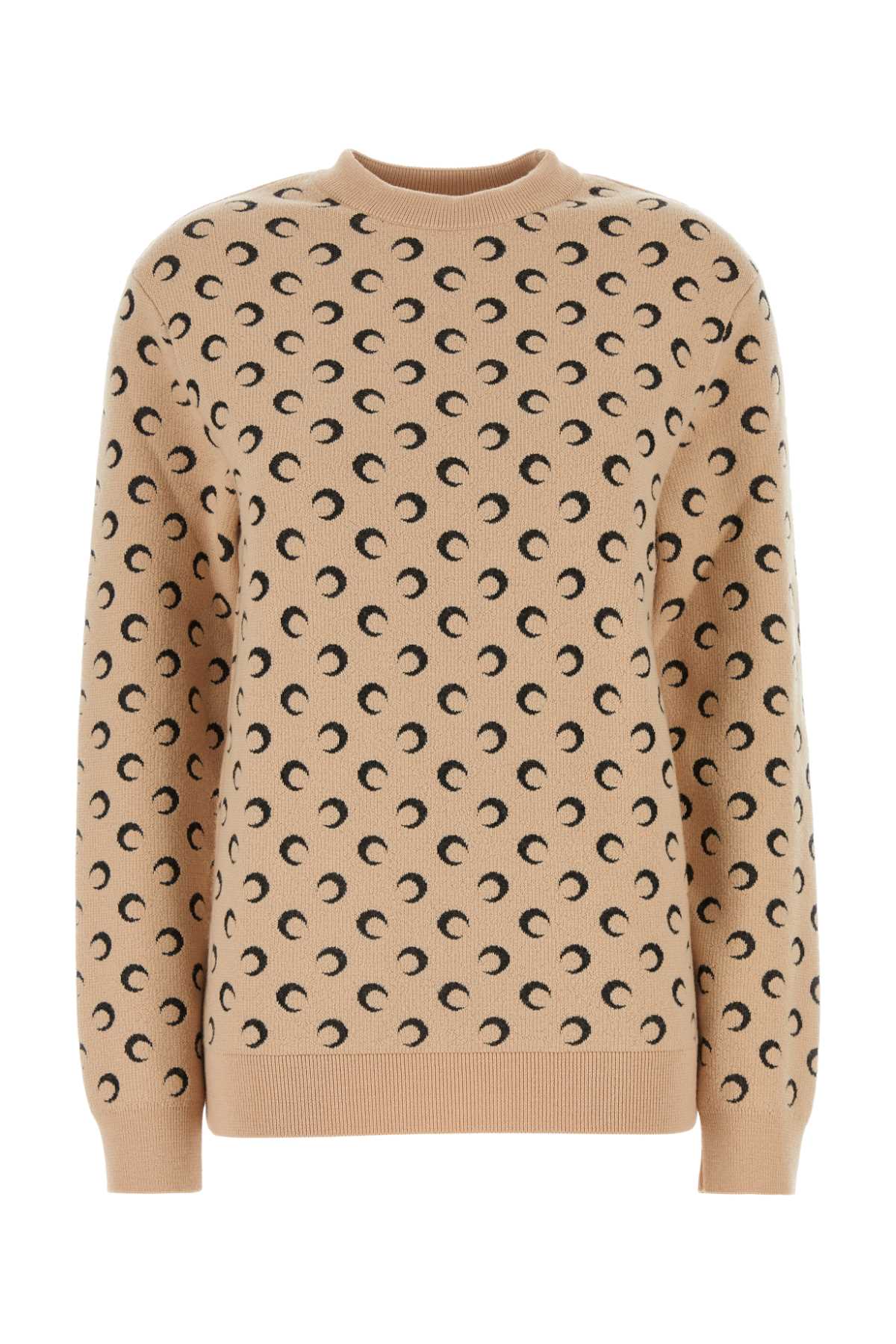 Marine Serre Sweater In Tan