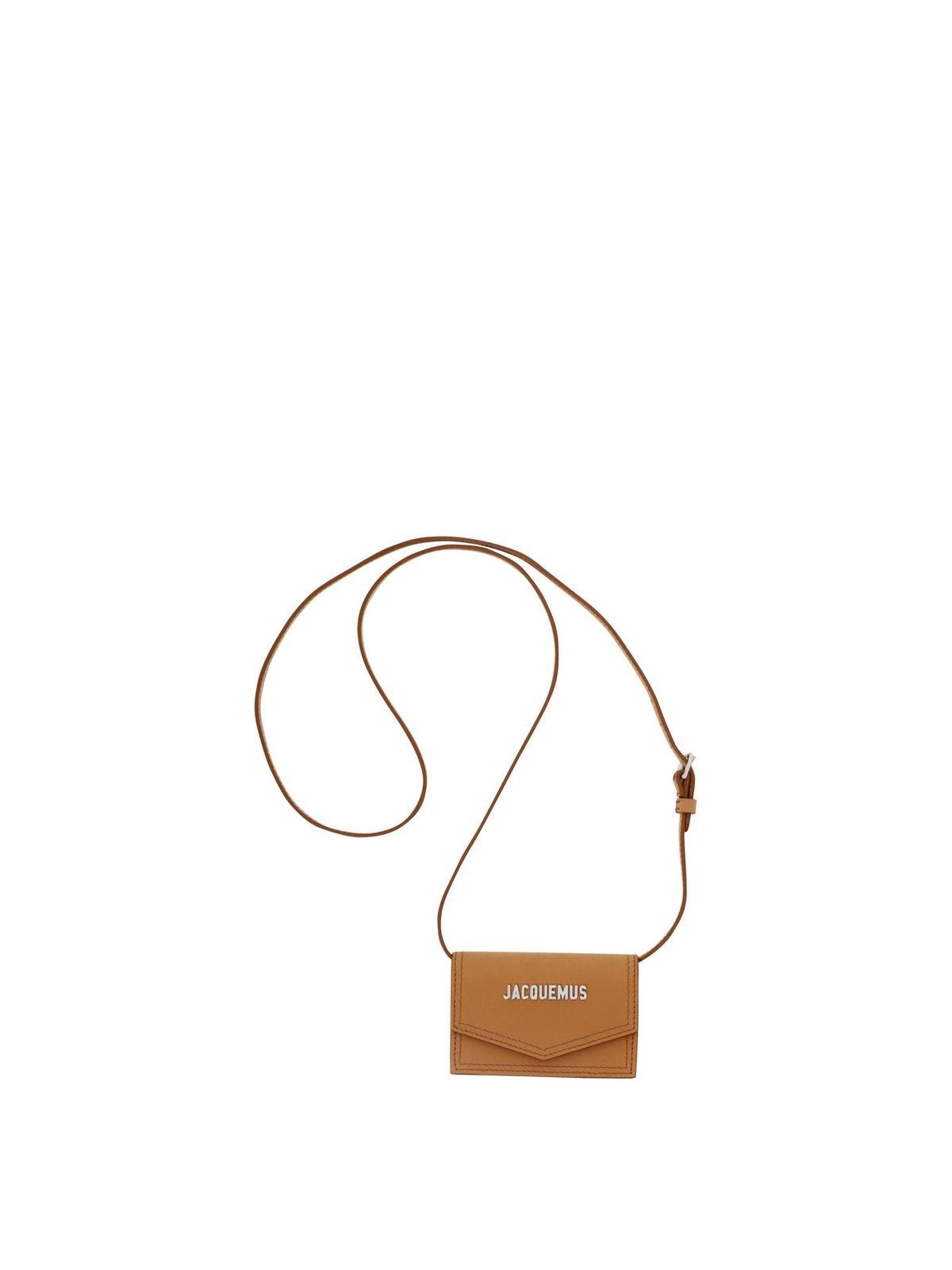 Jacquemus Envelope Neck Pouch In Light Brown | ModeSens
