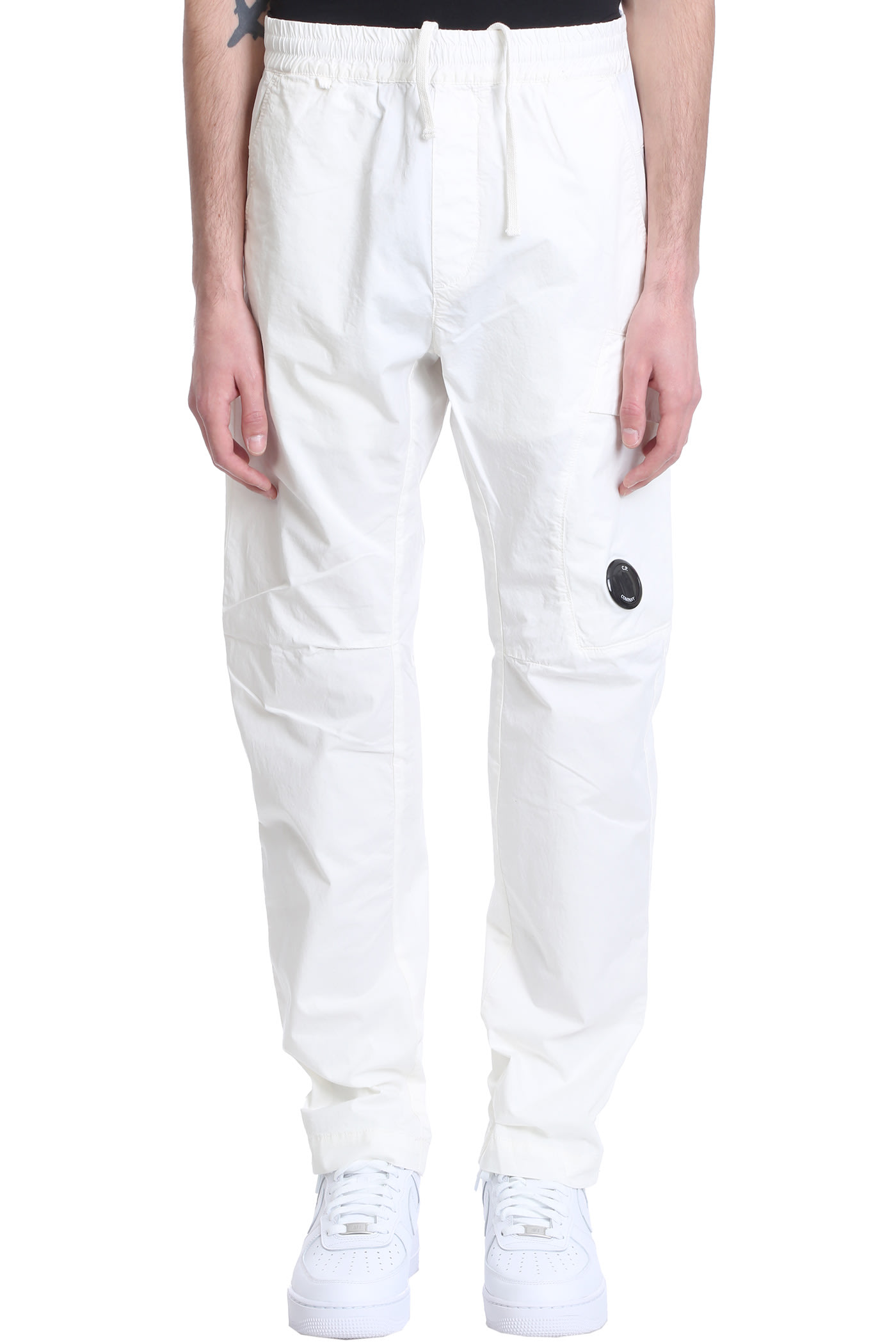 C.P. Company Pants In White Cotton