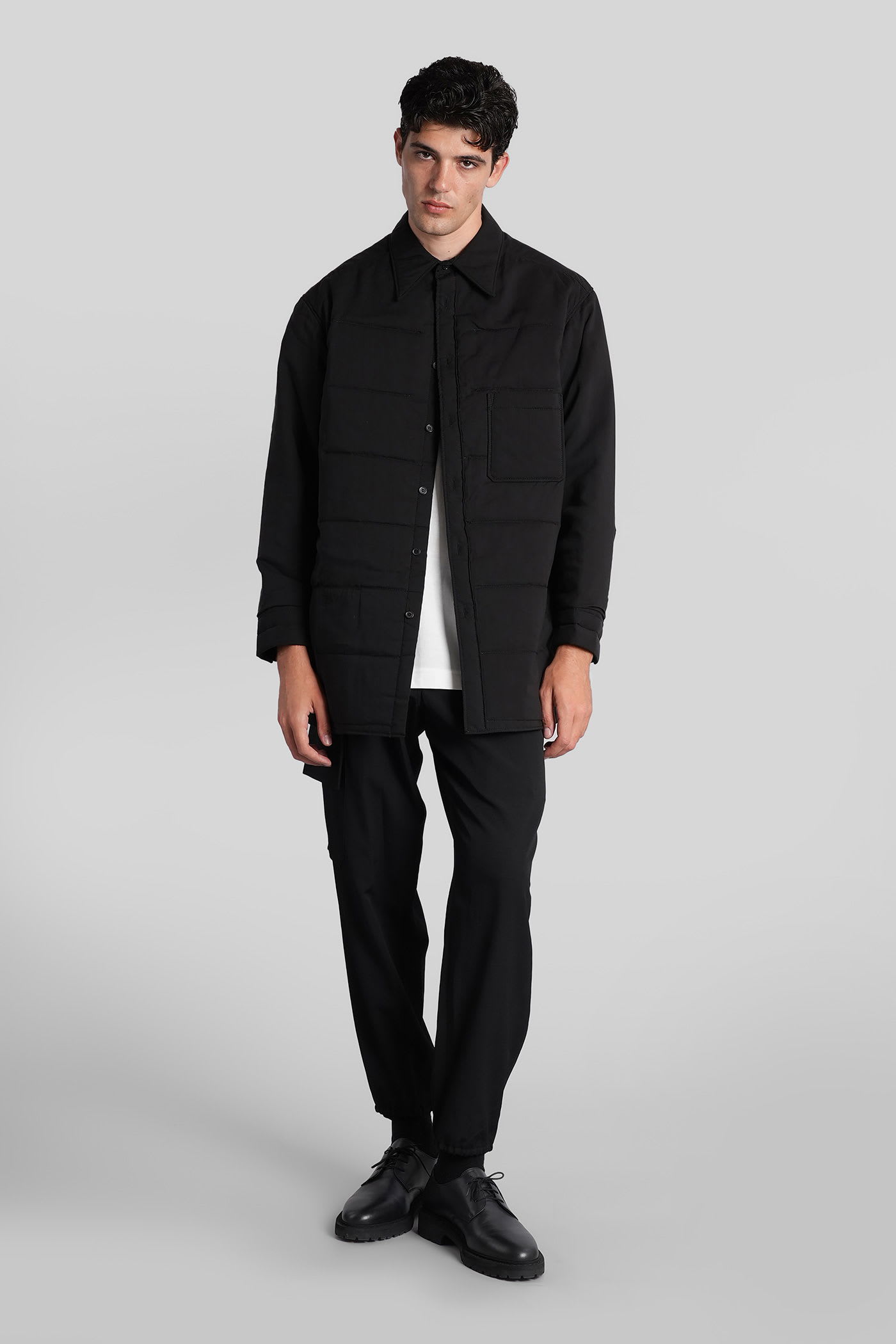 Yohji Yamamoto Casual Jacket In Black Polyester In Black