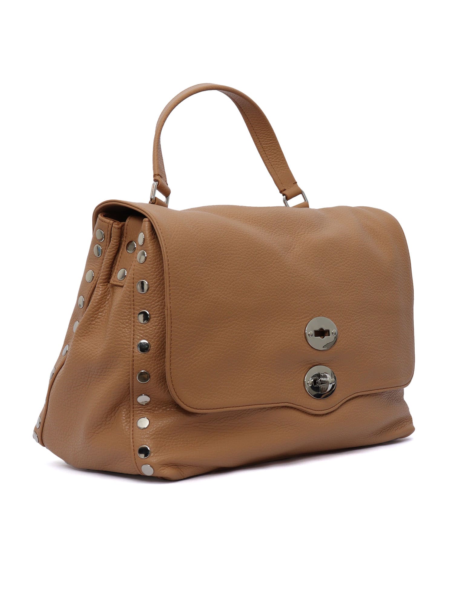 Zanellato Postina Daily Medium Leather Handbag In Brown