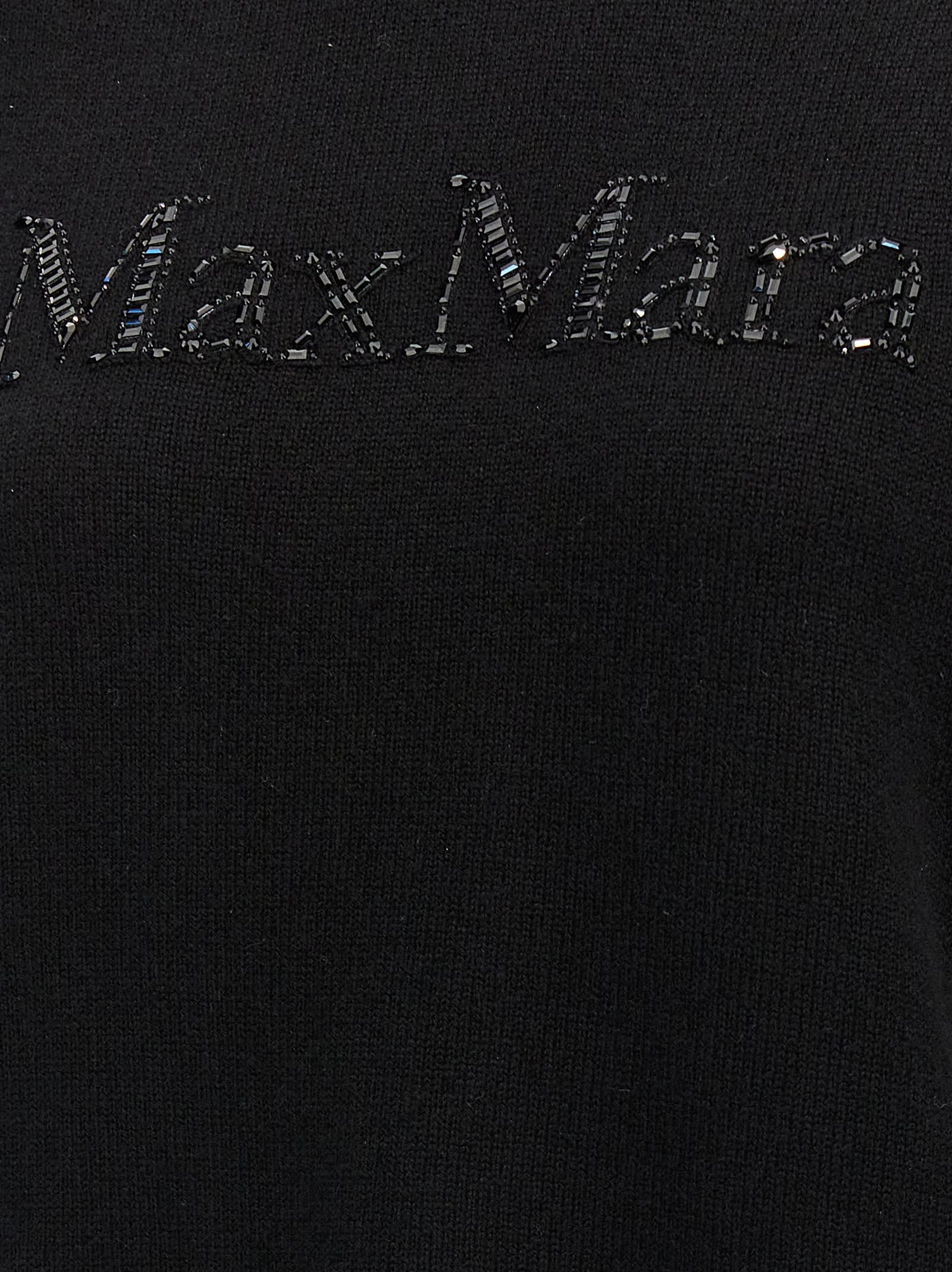 Shop 's Max Mara Gorizia Hooded Sweater In Black