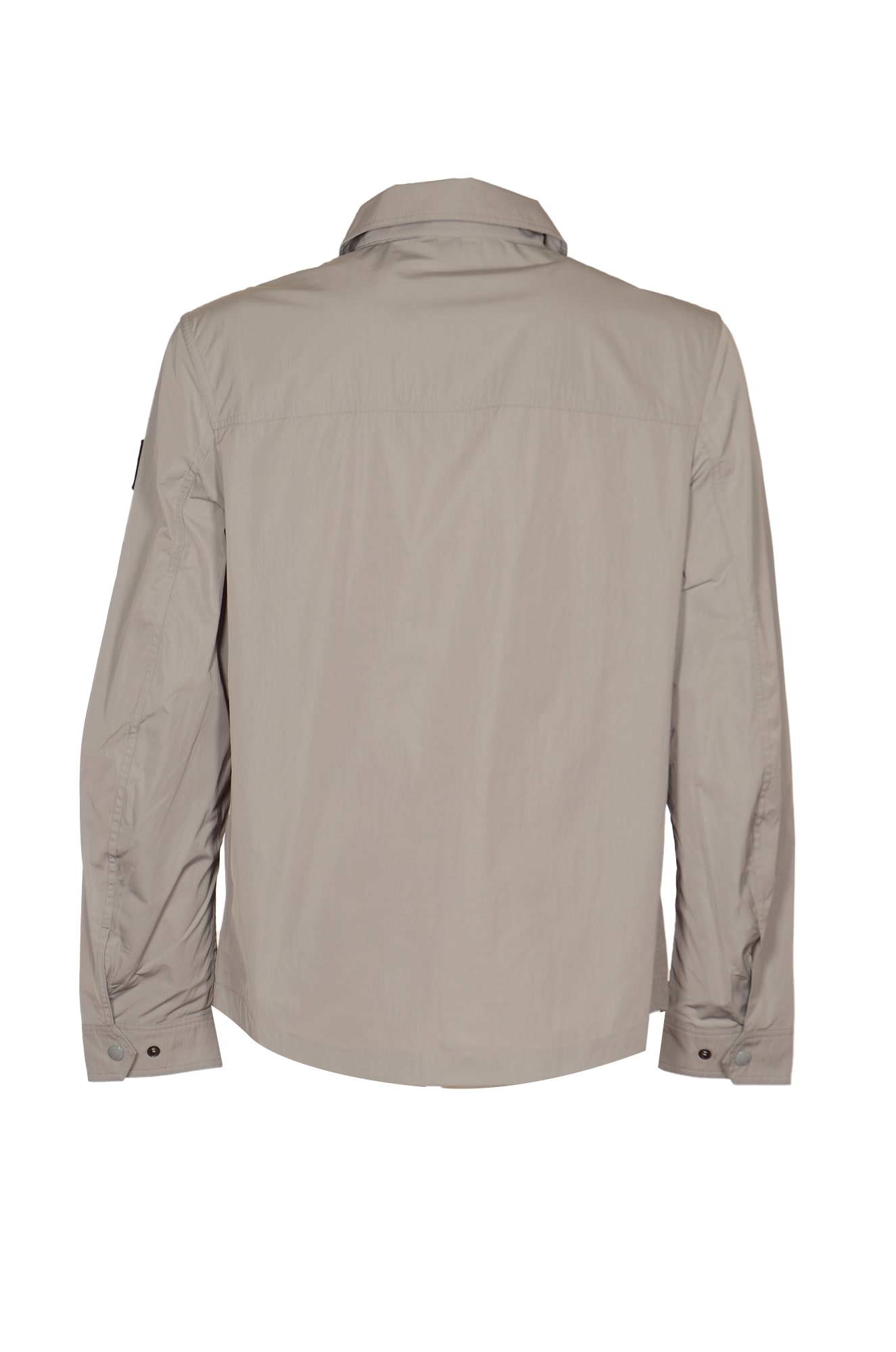 Shop Belstaff Cargo Zip Jacket In Cloud Grey