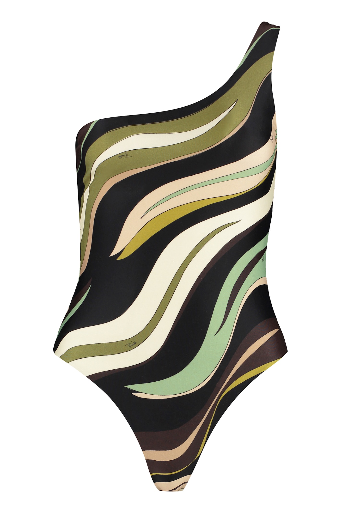 Pucci One-shoulder Swimsuit