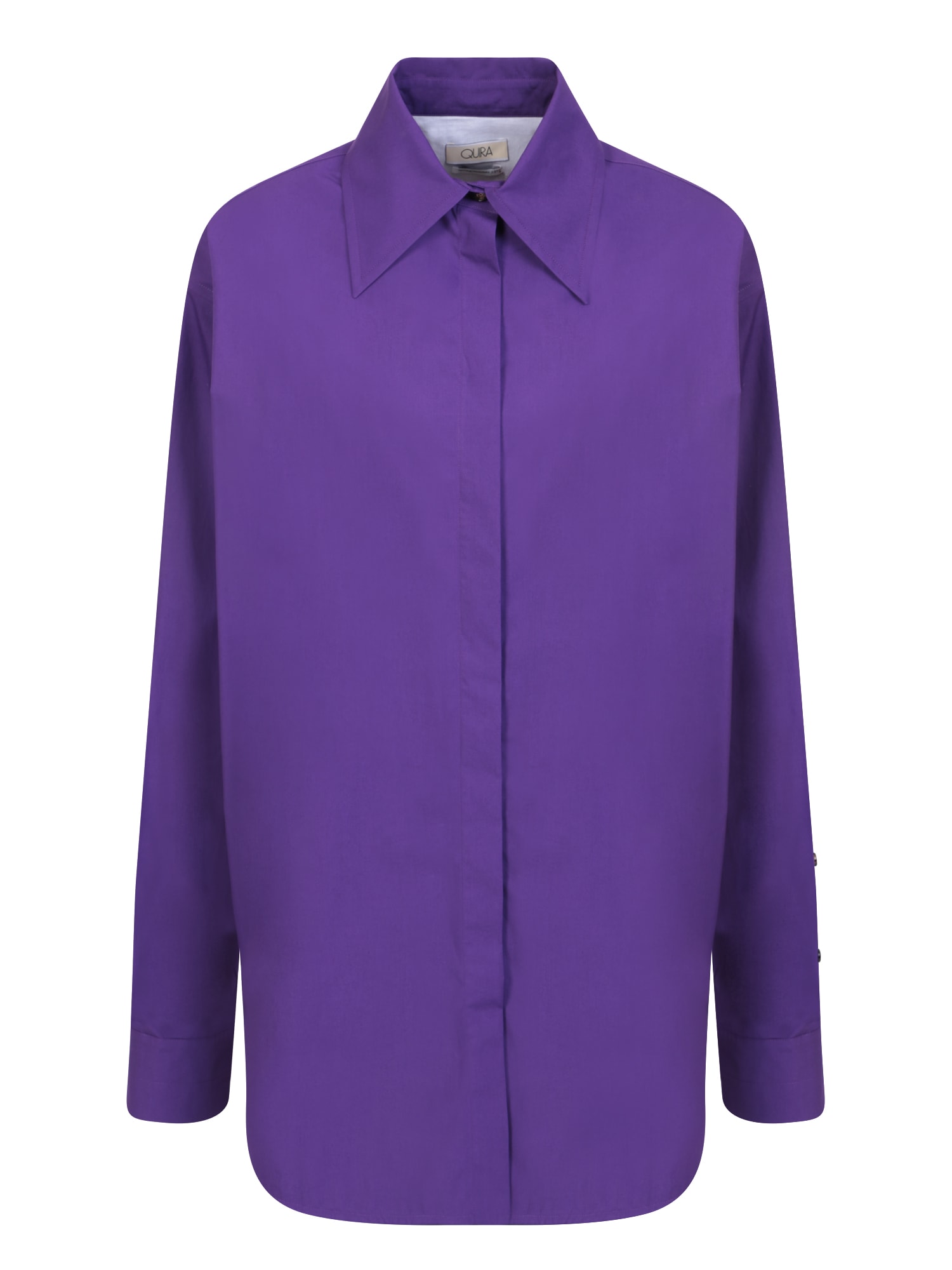 Shop Quira Oversize Purple Shirt