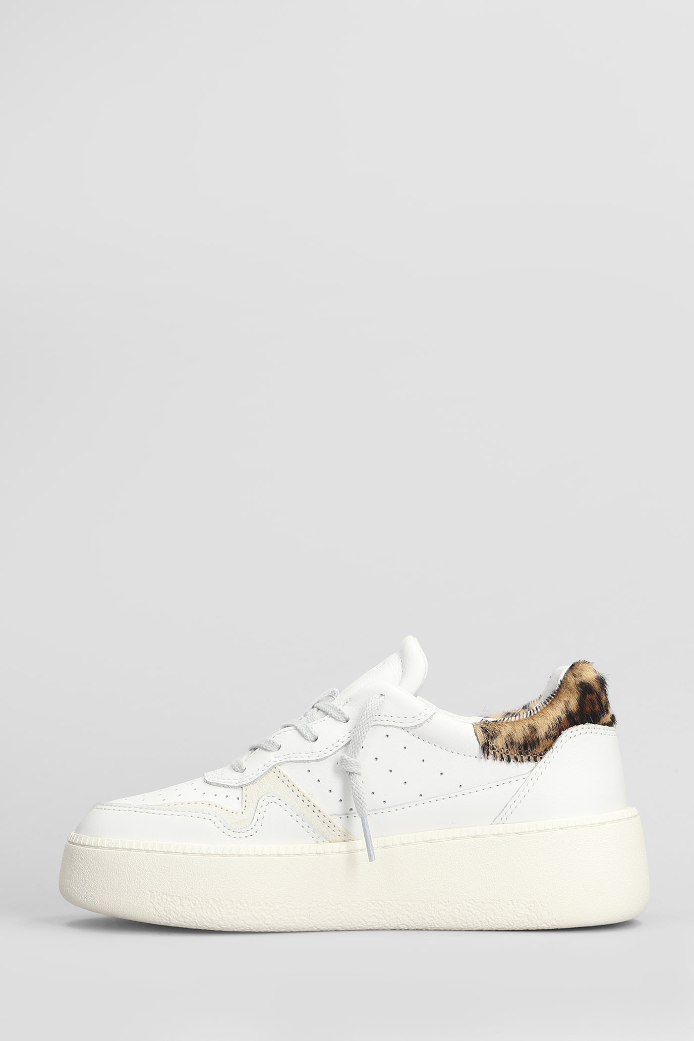 Shop Date Step Sneakers In White Leather