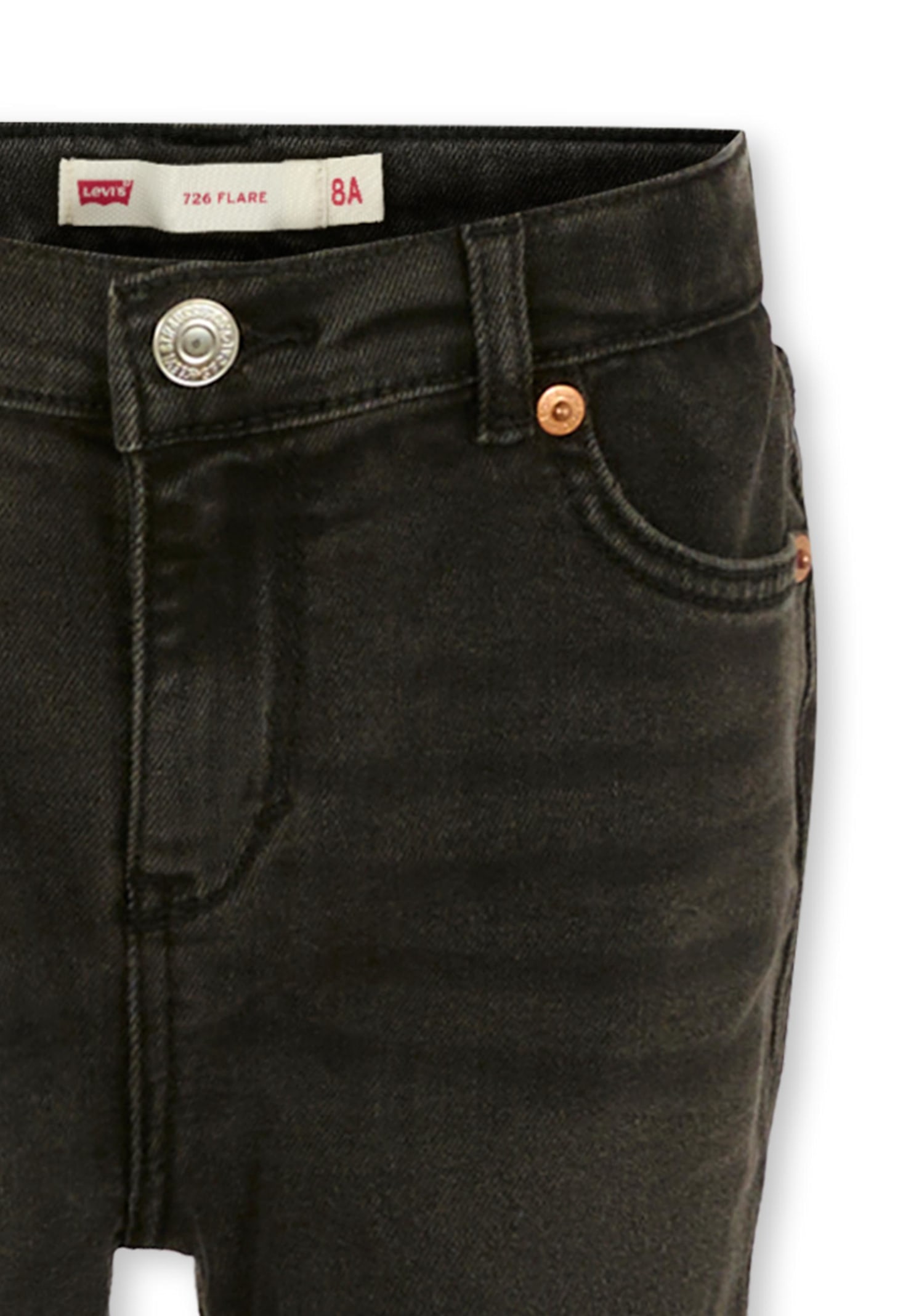 Levi's Logo-patch Flared Jeans In Black