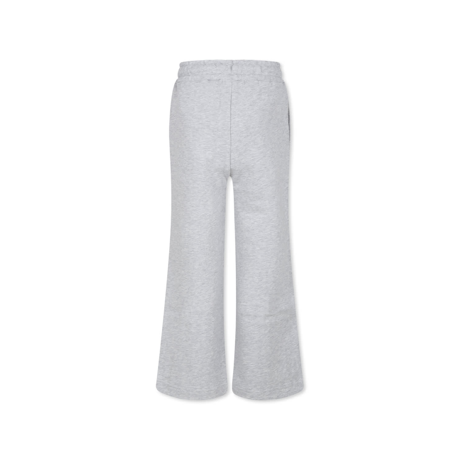 Msgm Grey Trousers For Boy With Logo In Grey