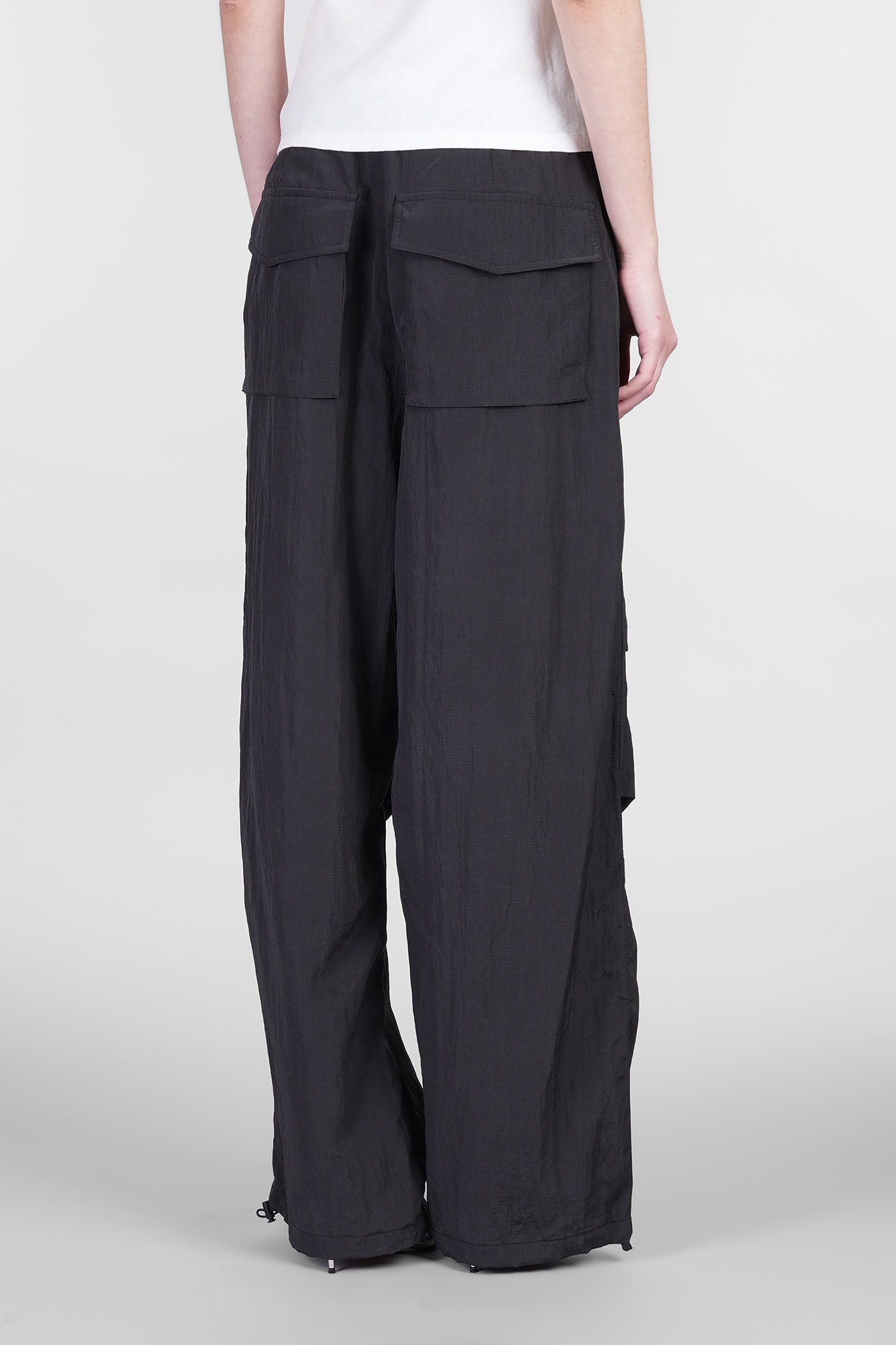 Laneus Pants In Black Polyamide In Black