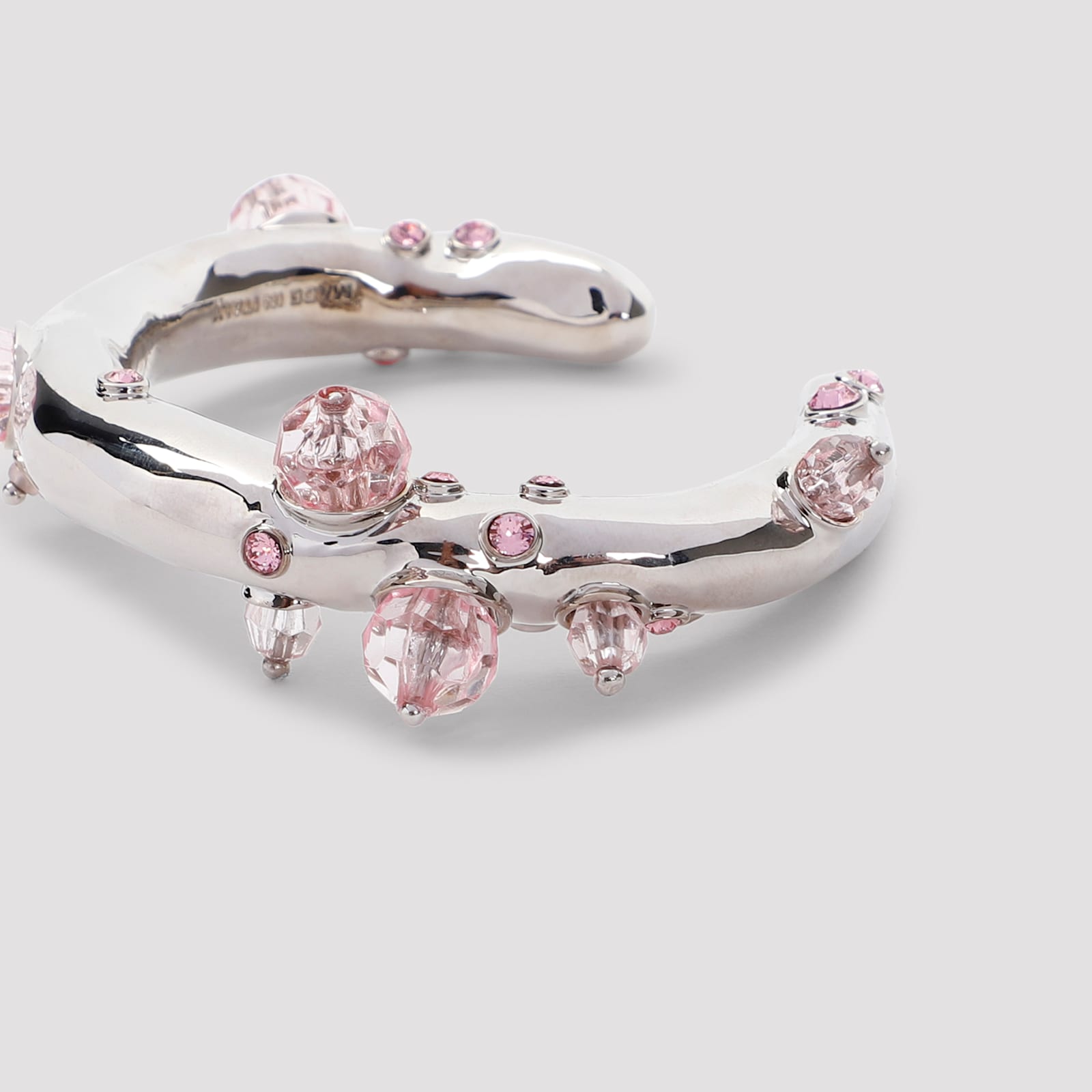 Shop Dries Van Noten Brass Bracelet In Pink