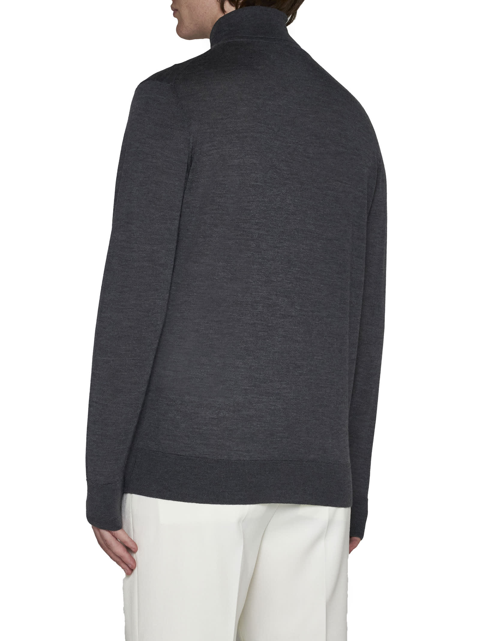 Shop Caruso Sweater In Grey
