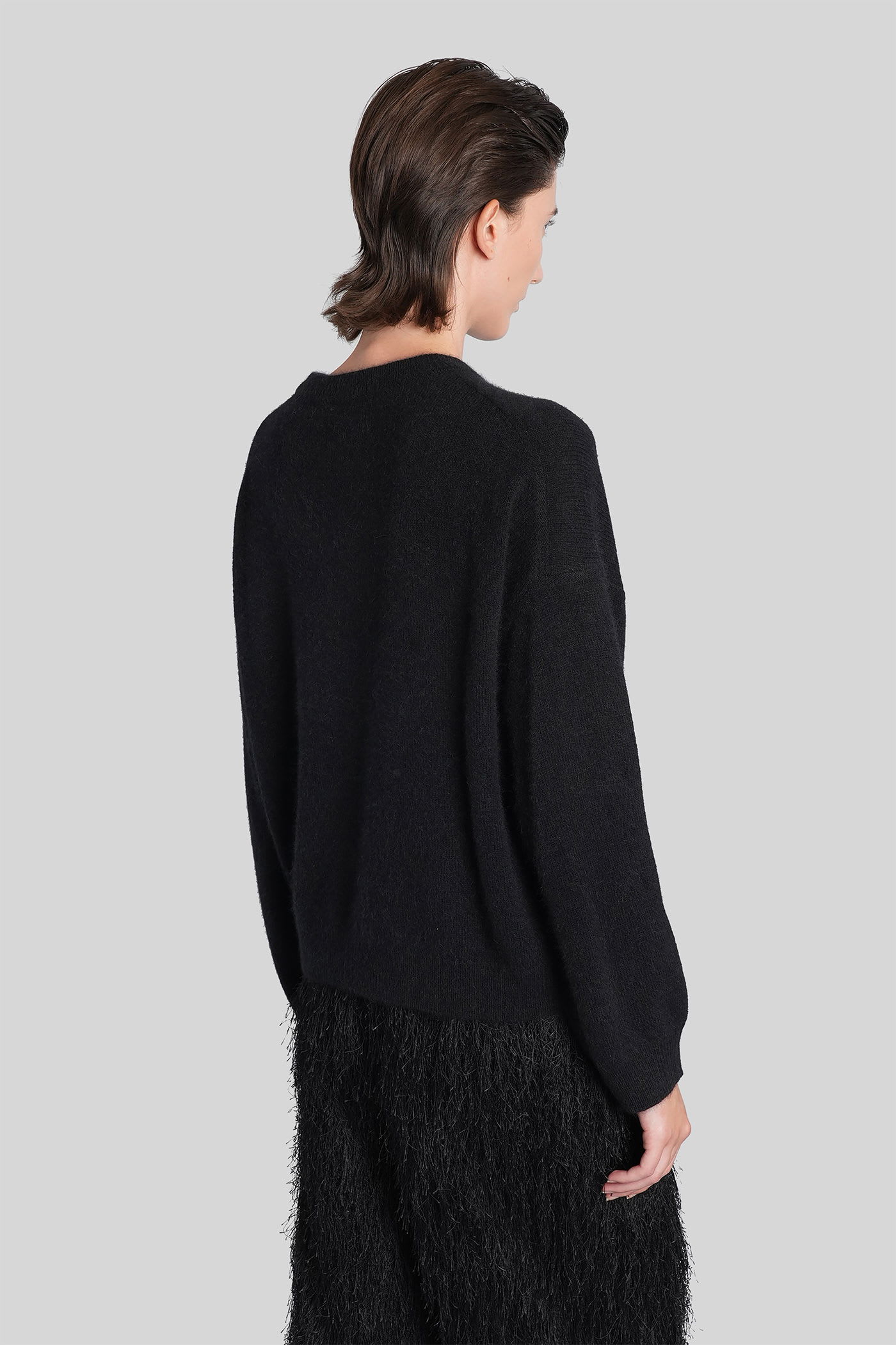 Loulou Studio Bruzzi Lds Knitwear In Black Wool In Black