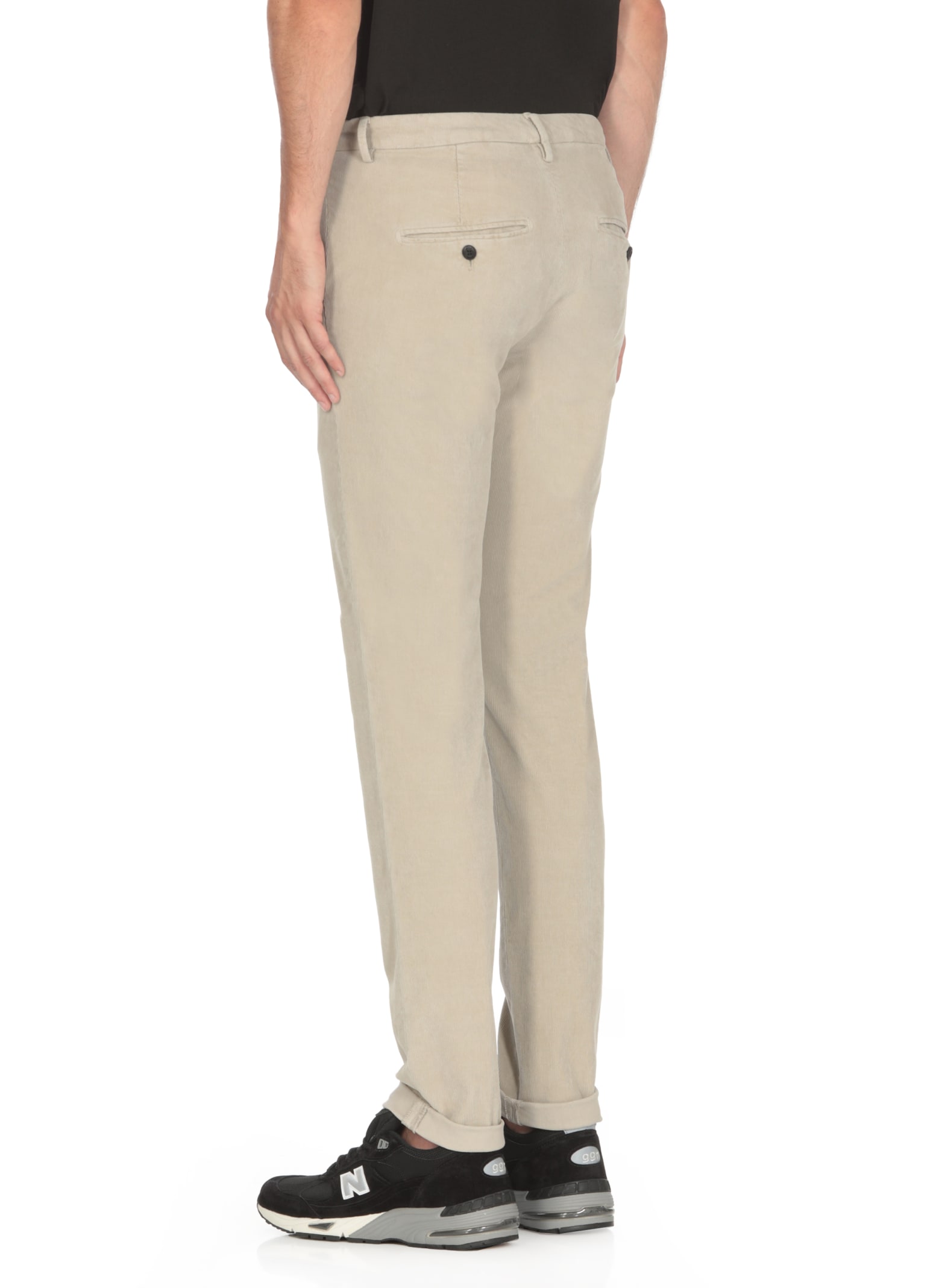 Shop Dondup Gaubert Trousers In Grey