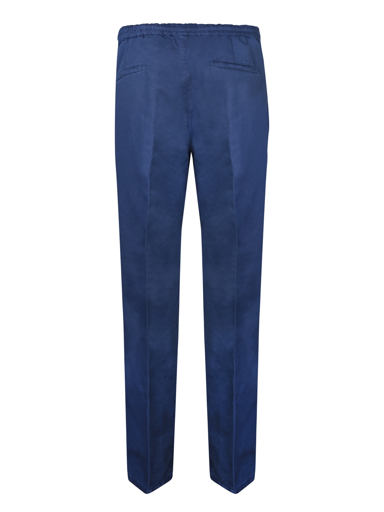 Shop Brunello Cucinelli 2 Pences Blue Trousers