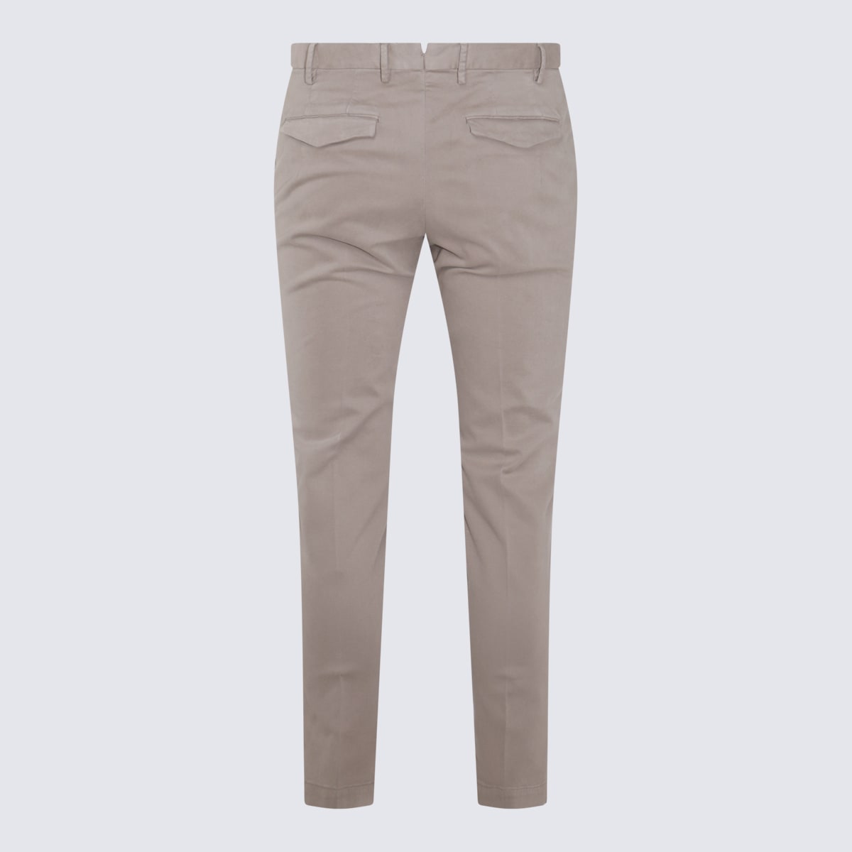 Shop Pt Torino Grey Pants In Mastice