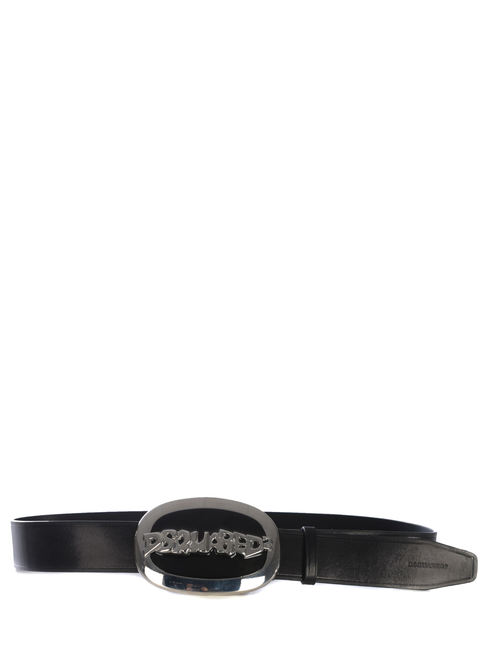 Shop Dsquared2 Belt  In Leather In Black