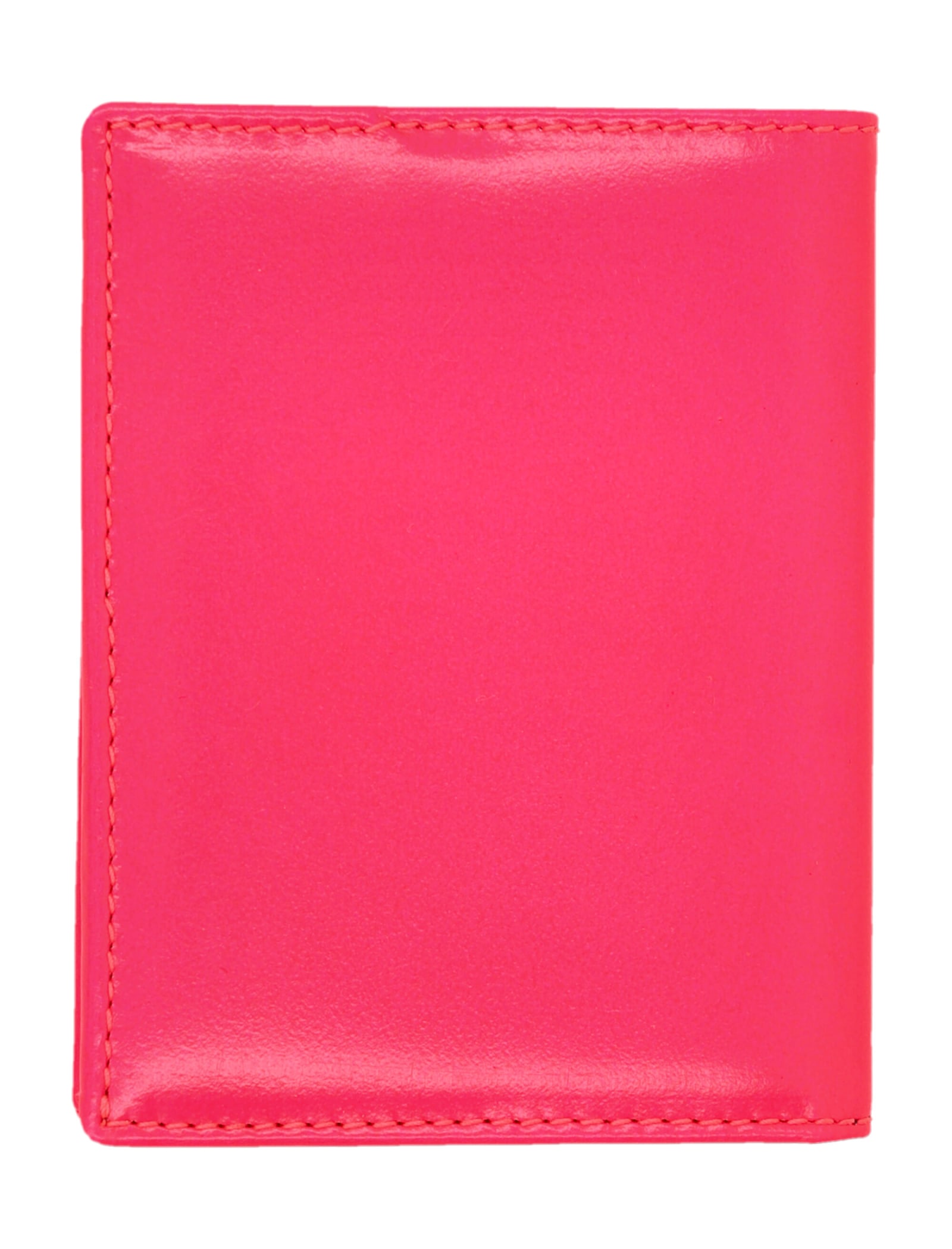 Shop Comme Des Garçons Super Fluo Cardholder In Pink/yellow
