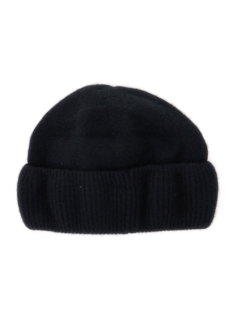 Helen Kaminski Vivian Black Beanie With Logo Plaque Detail On The Front In Cashmere Woman In Black