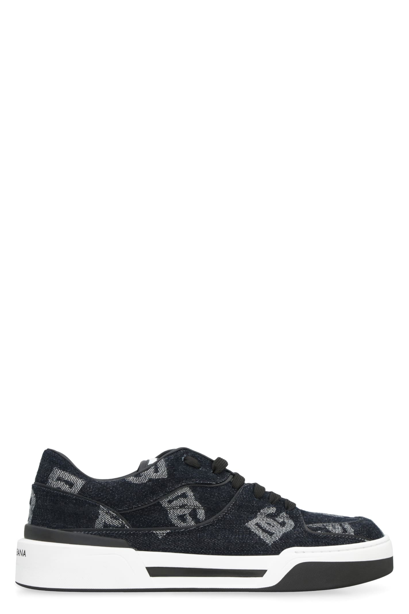 Dolce & Gabbana New Roma Panelled Sneakers - Black