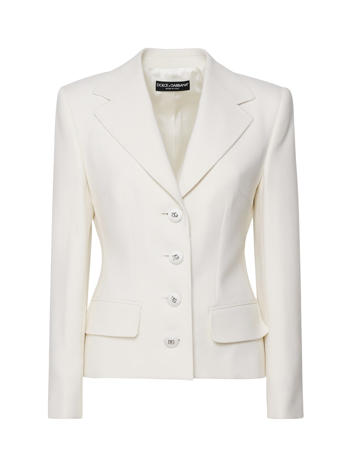 Shop Dolce & Gabbana Elegant Single-breasted Jacket In White