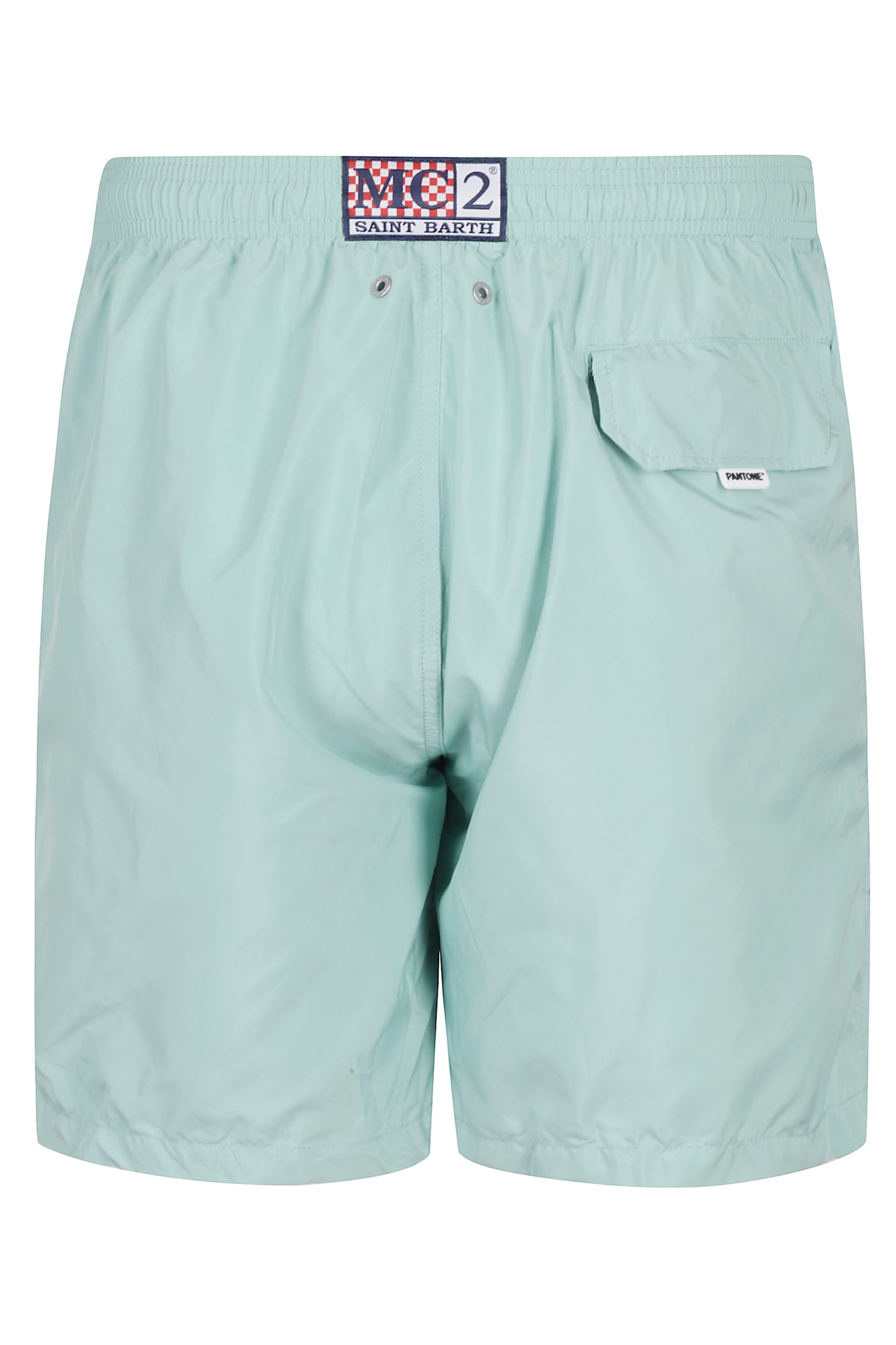 Mc2 Saint Barth Ultralight Swim Short Pantone In Green