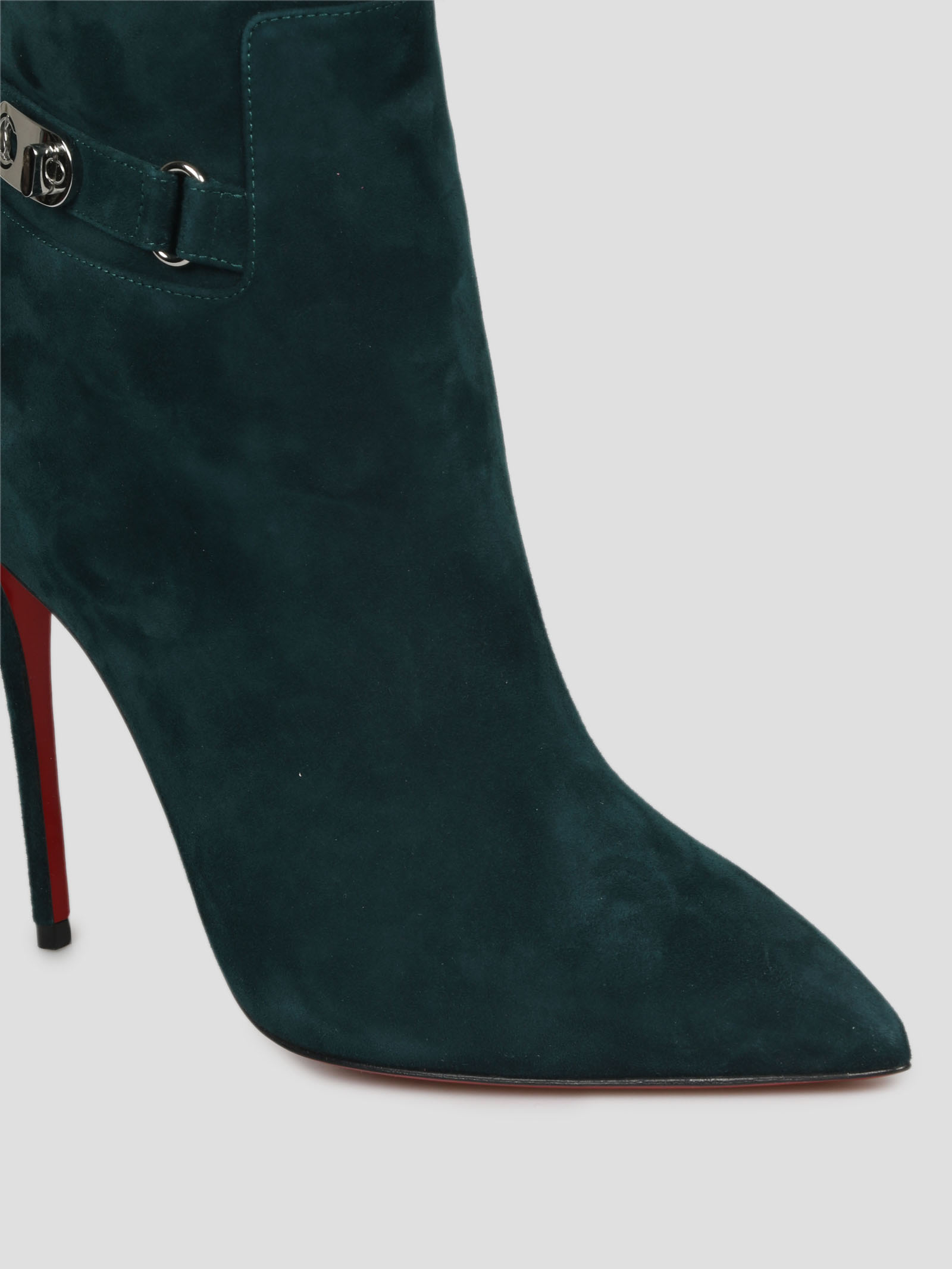 Christian Louboutin Lock So Kate Booty Ankle Boot In Green ModeSens