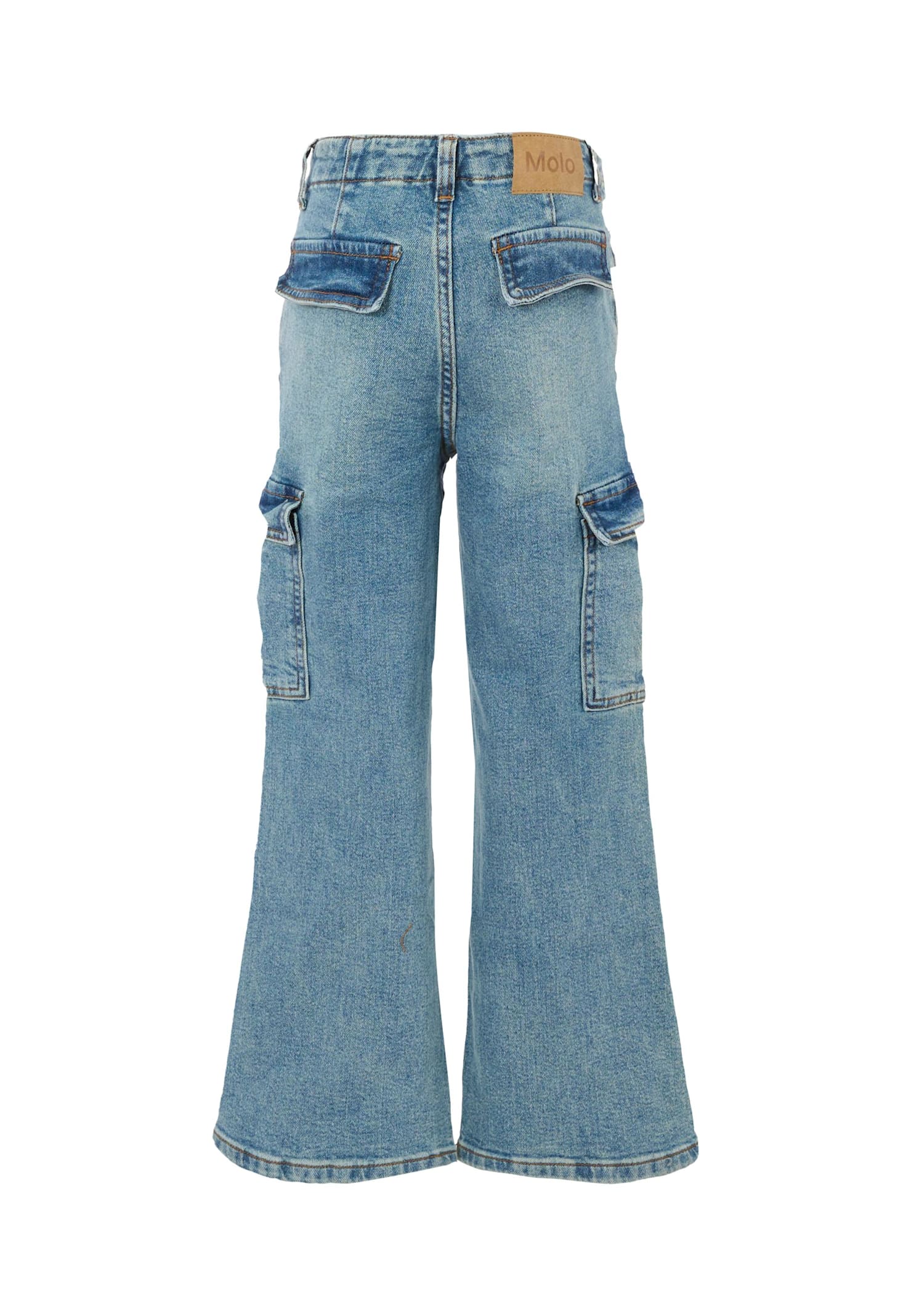 Molo Cargo-pockets Jeans In Black