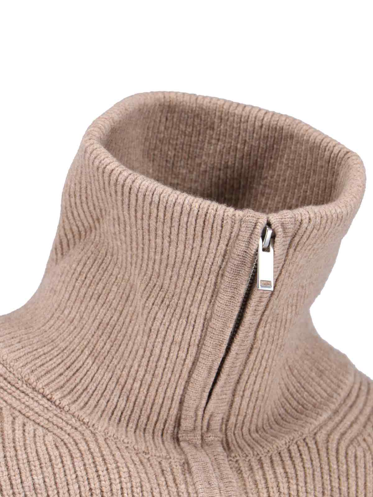 Studio Nicholson Sandos Zip Sweater In Brown