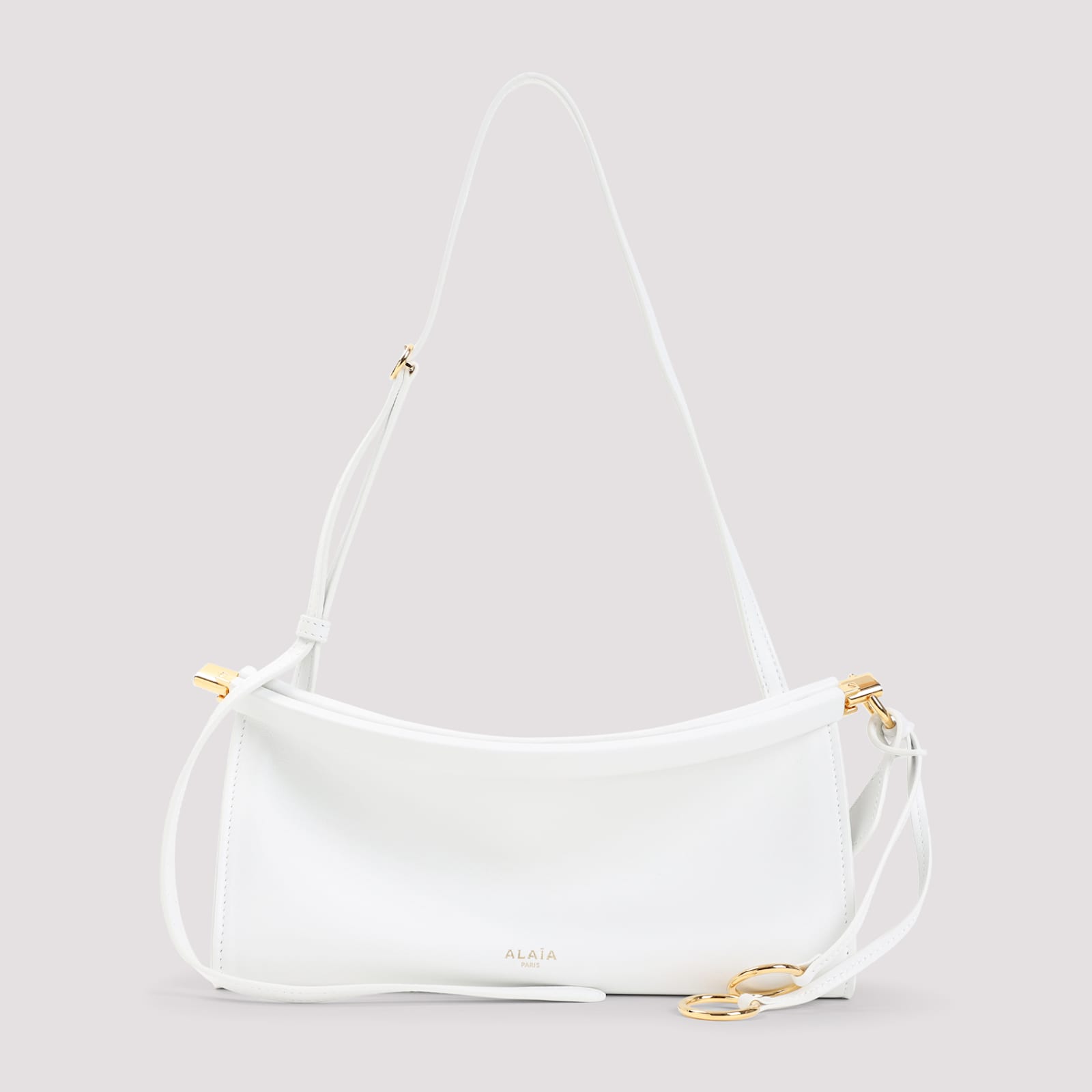 Shop Alaïa East West S Shoulder Bag In Blanc Optique