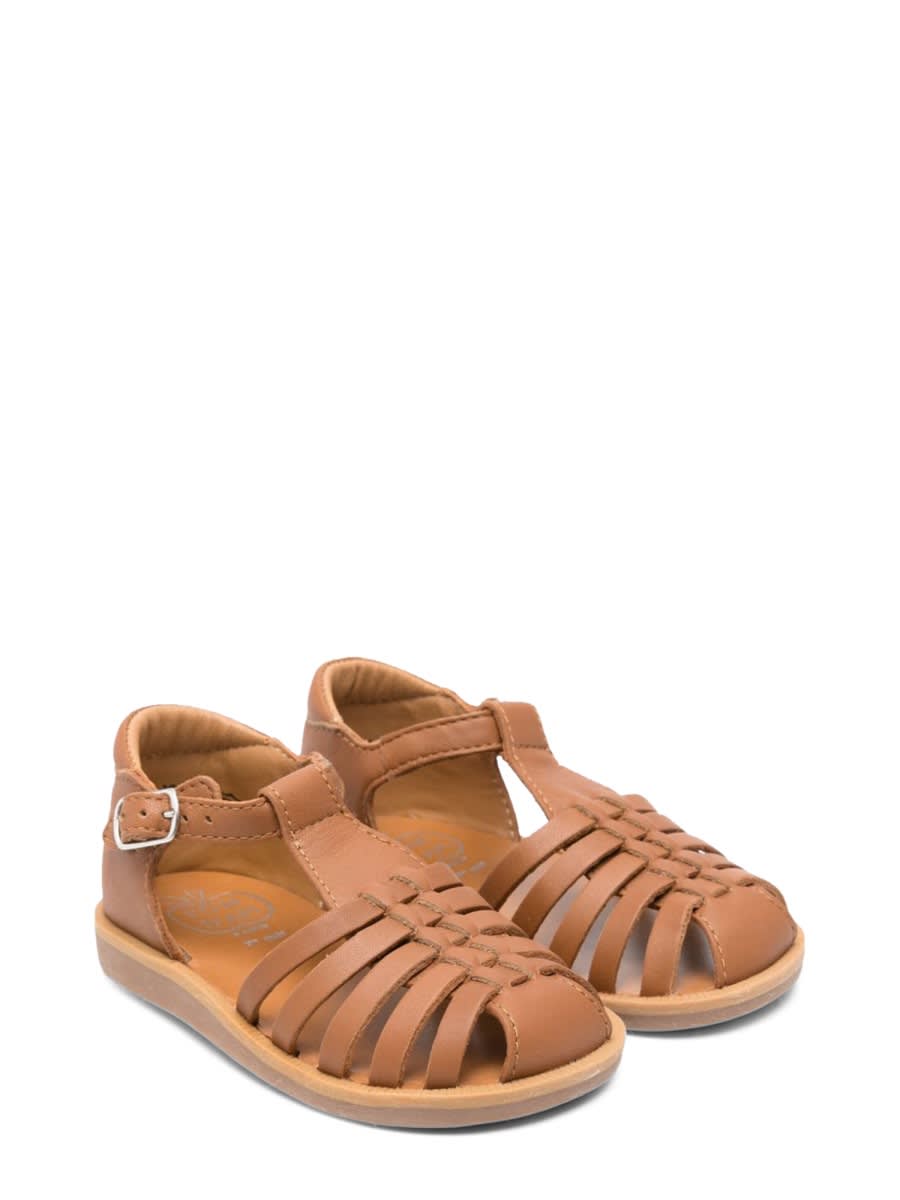 Pom D'api Poppypitti Nappa Camel In Beige