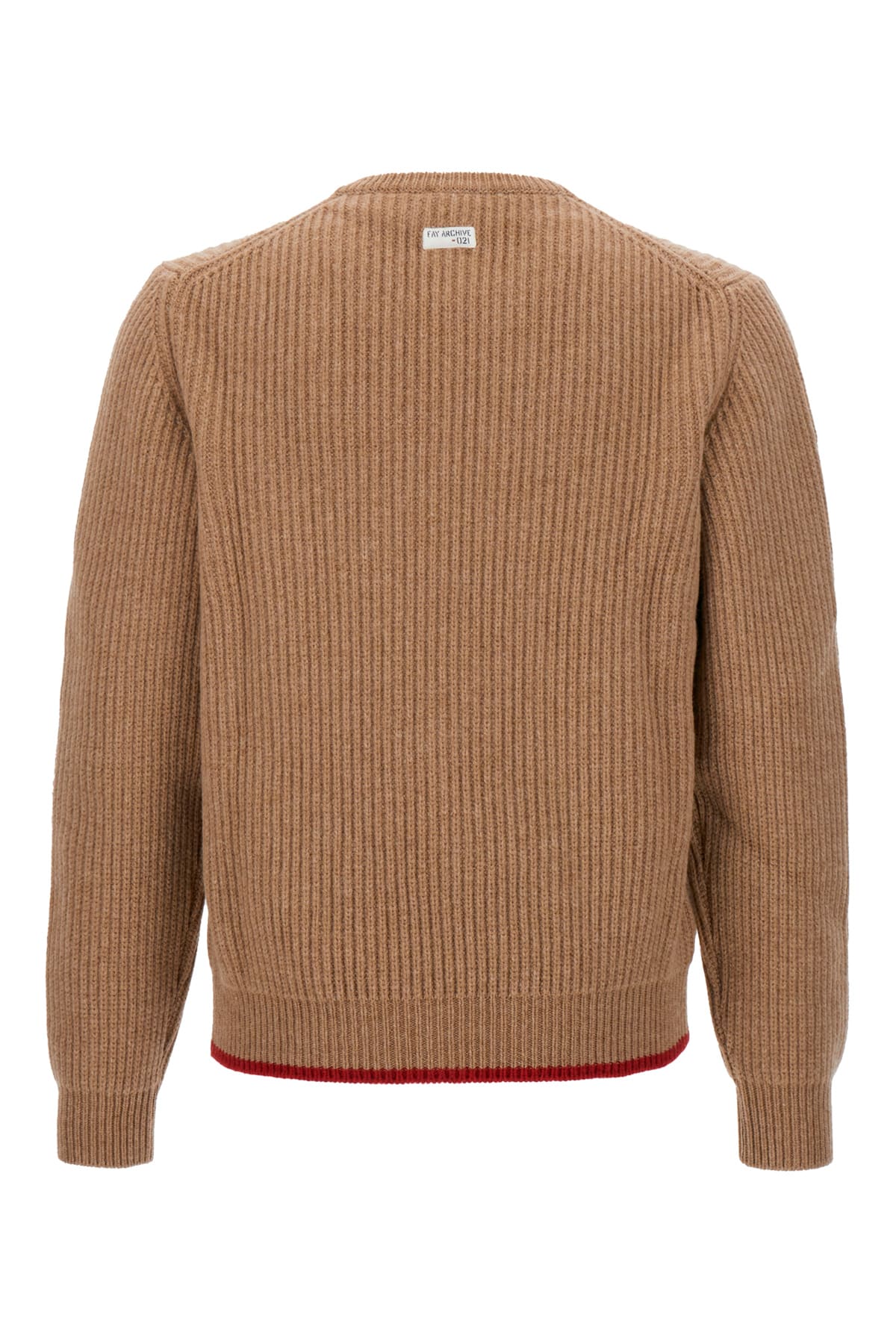 Shop Fay Biscuit Wool Sweater In Biscotto