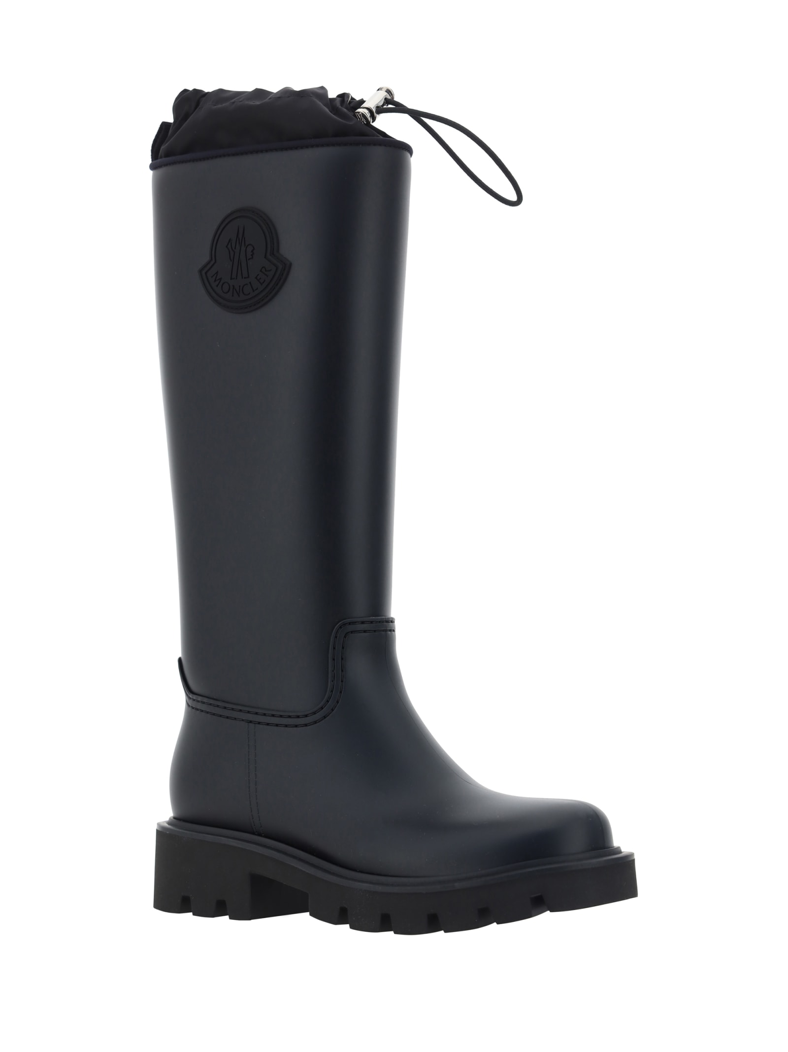 Shop Moncler Kickstream Rain Boots In Black