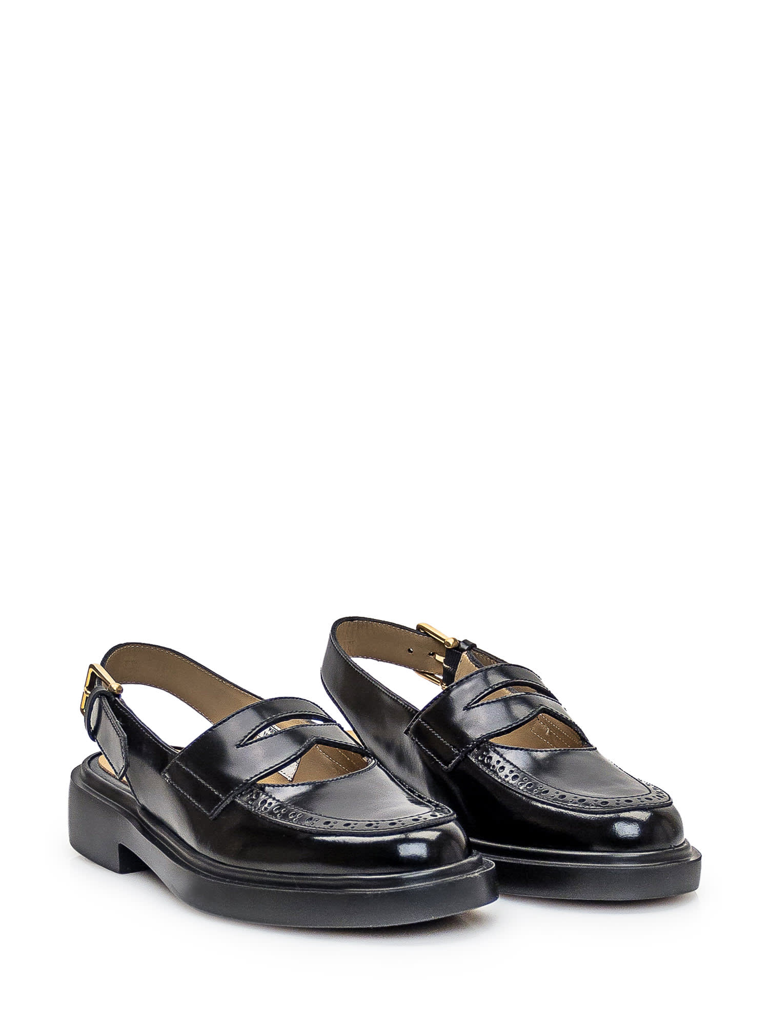 Shop Thom Browne Leather Sandal In Black