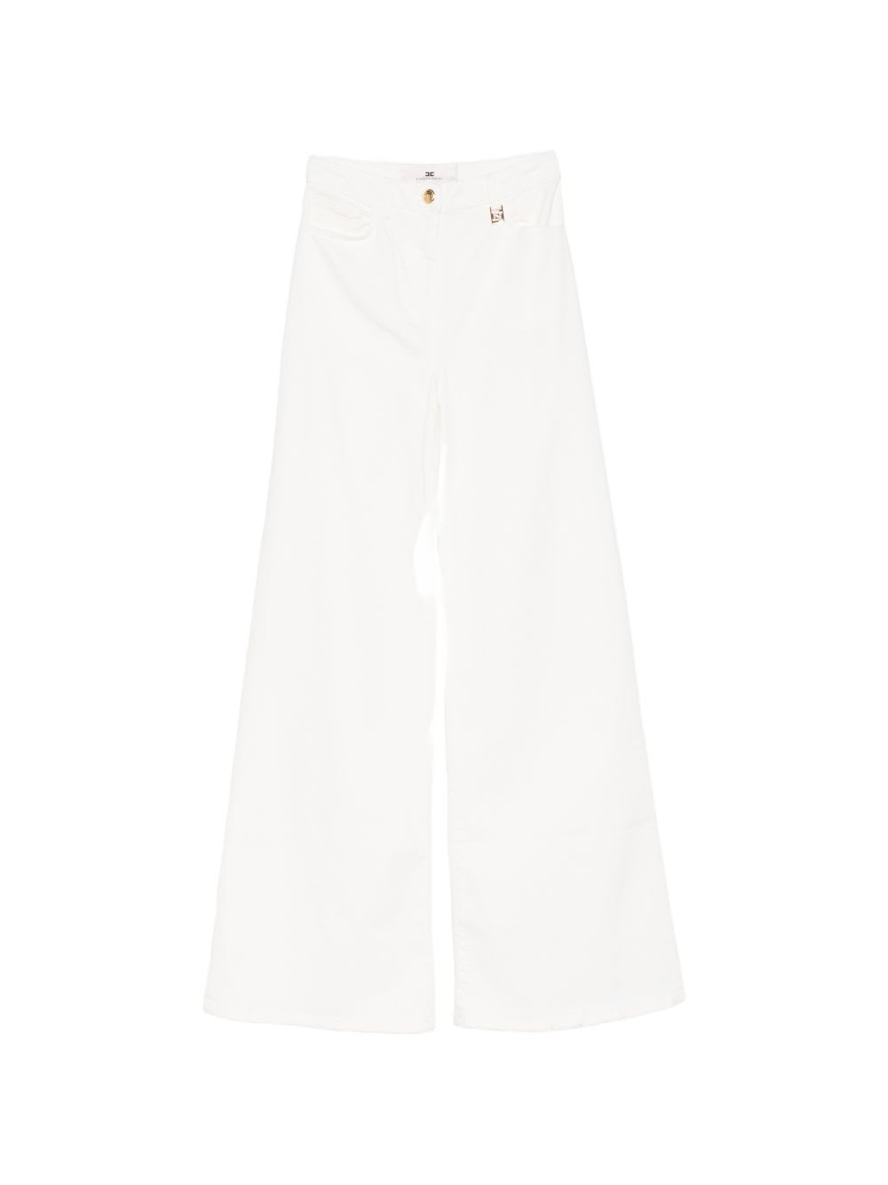 Elisabetta Franchi Jean Droit - Blanc