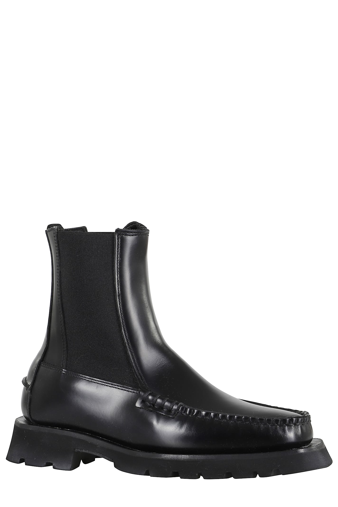 Hereu Alda Ankle Boot With Round Toe In Black