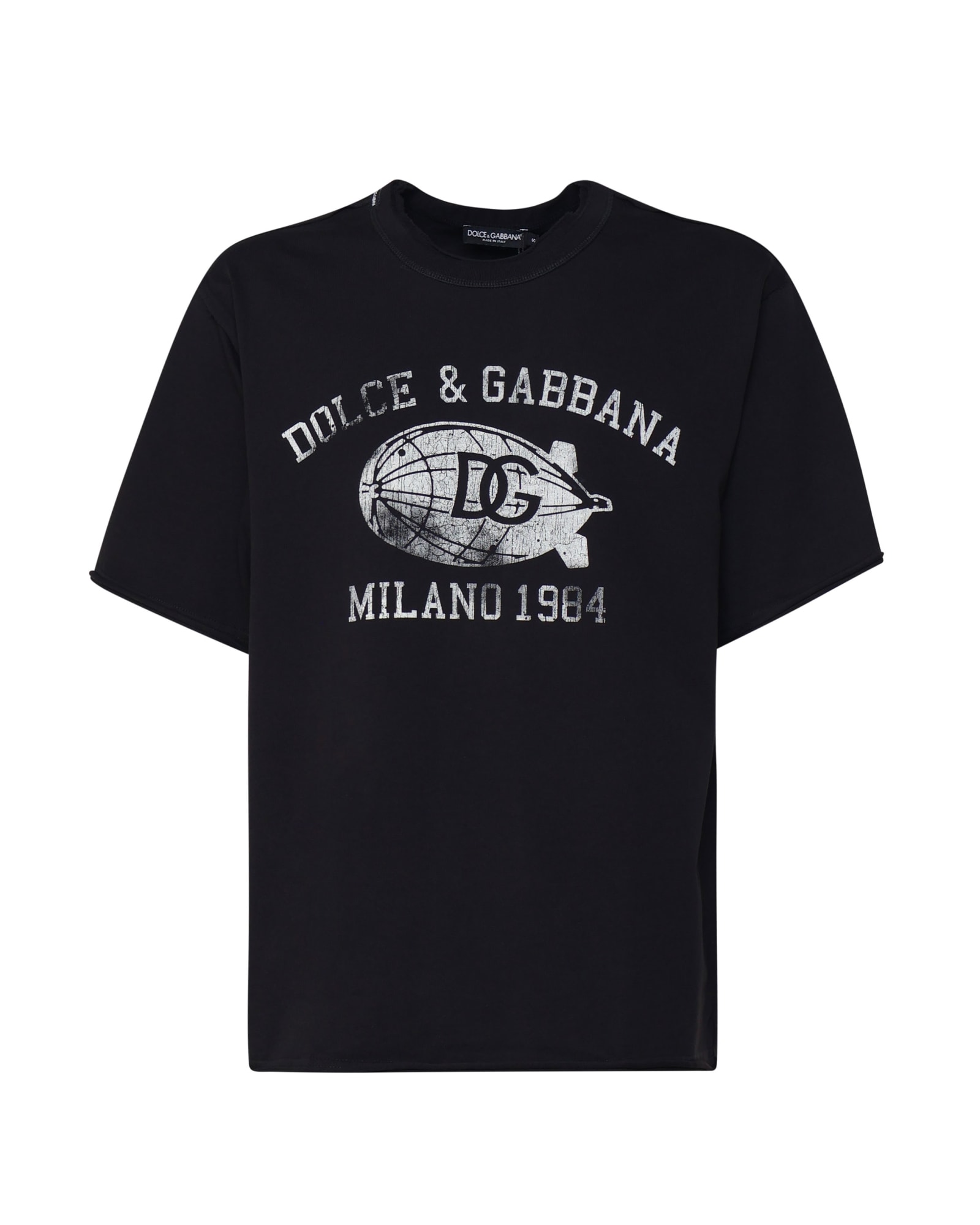 Dolce & Gabbana Black Cotton T-shirt