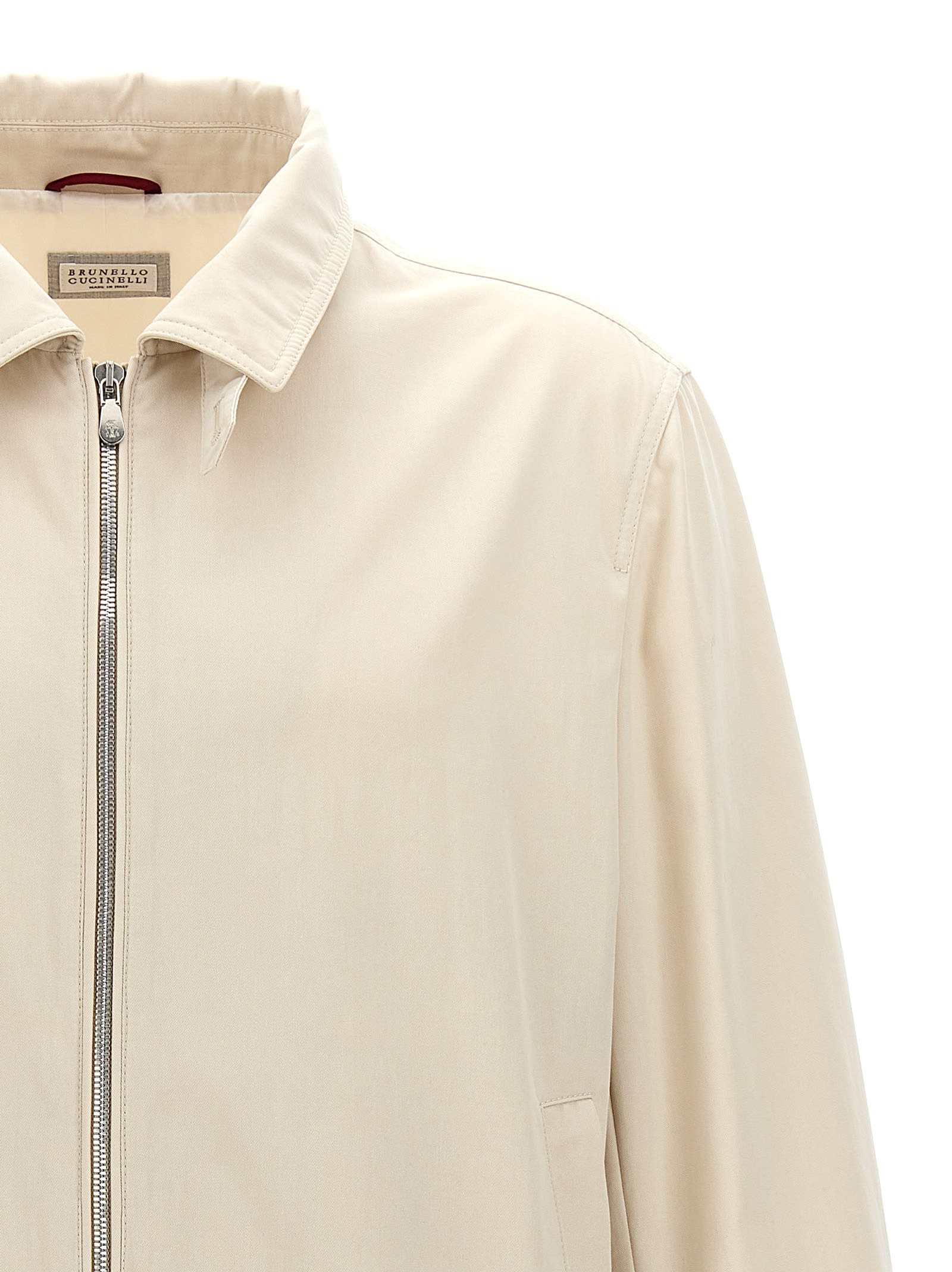 Shop Brunello Cucinelli Water Repellent Jacket In White