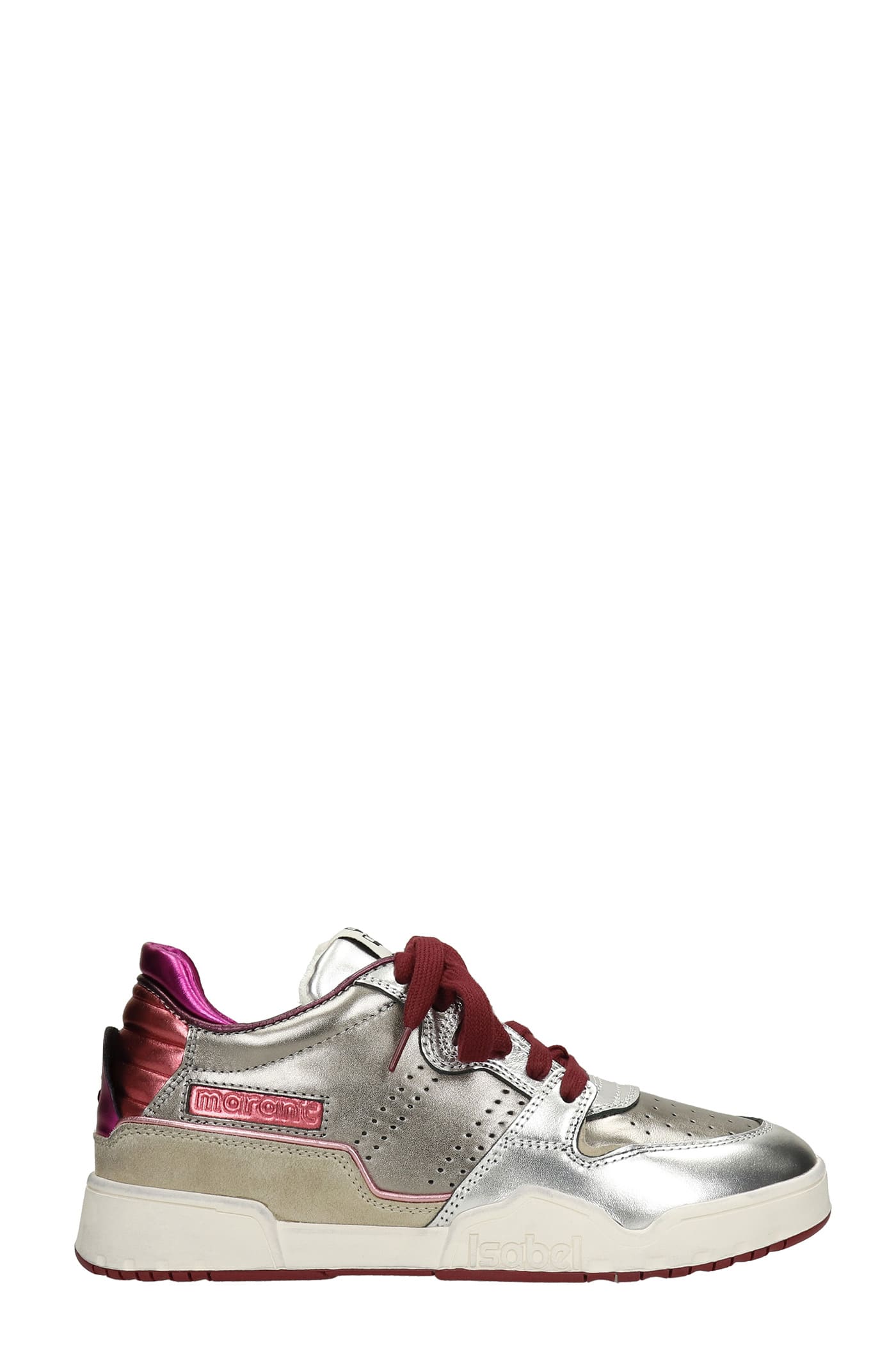 Isabel Marant Edrew Sneakers In Silver Leather