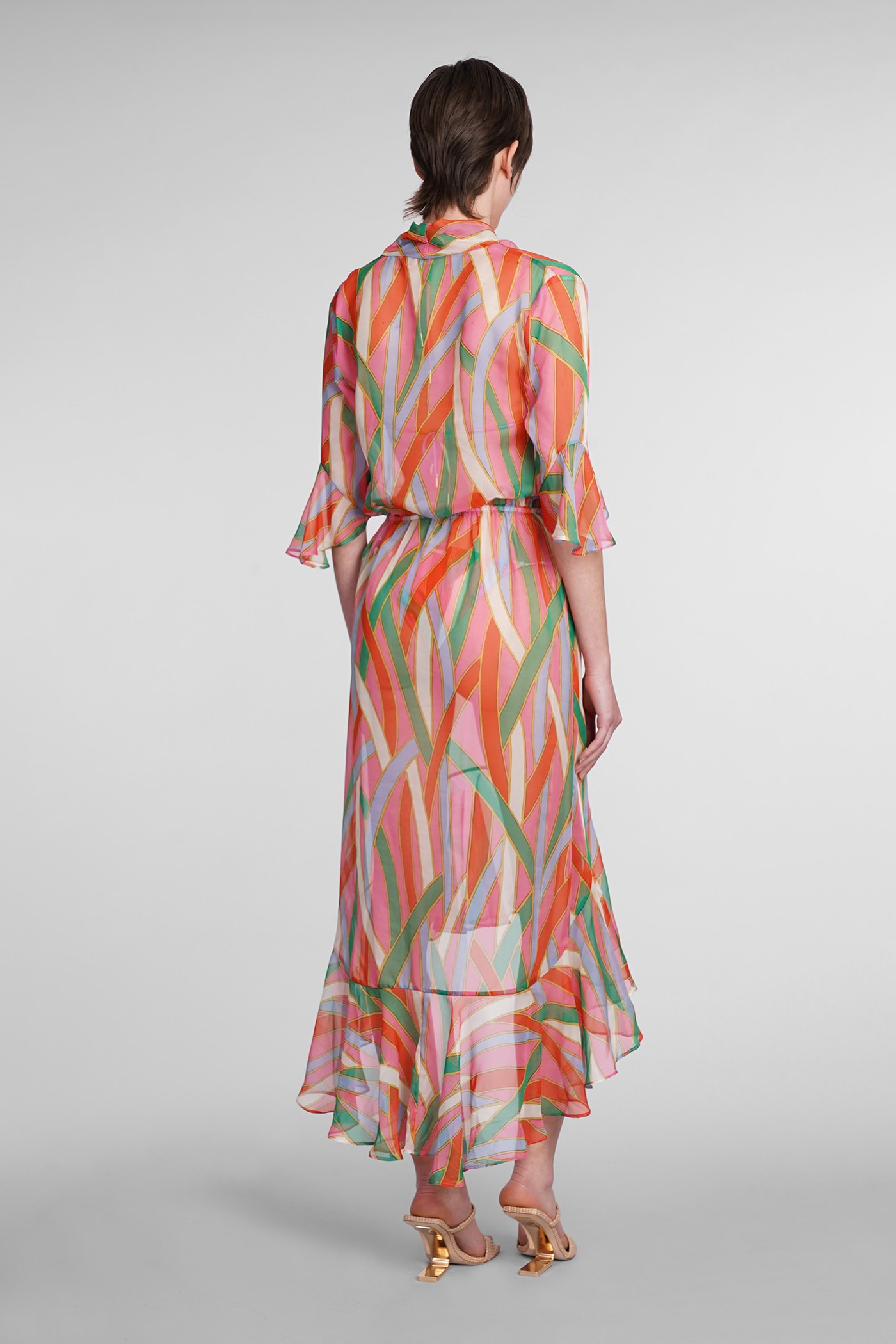 Shop Cult Gaia Delira Dress In Multicolor Polyester