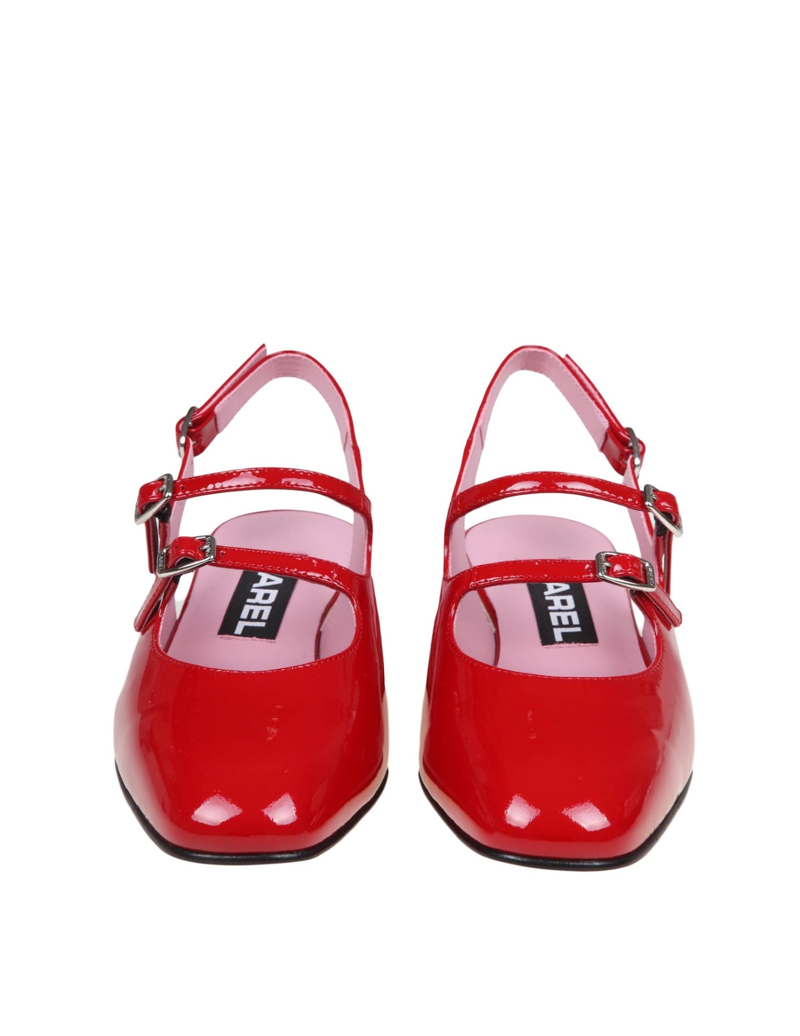 Shop Carel Slingback In Red Patent Leather