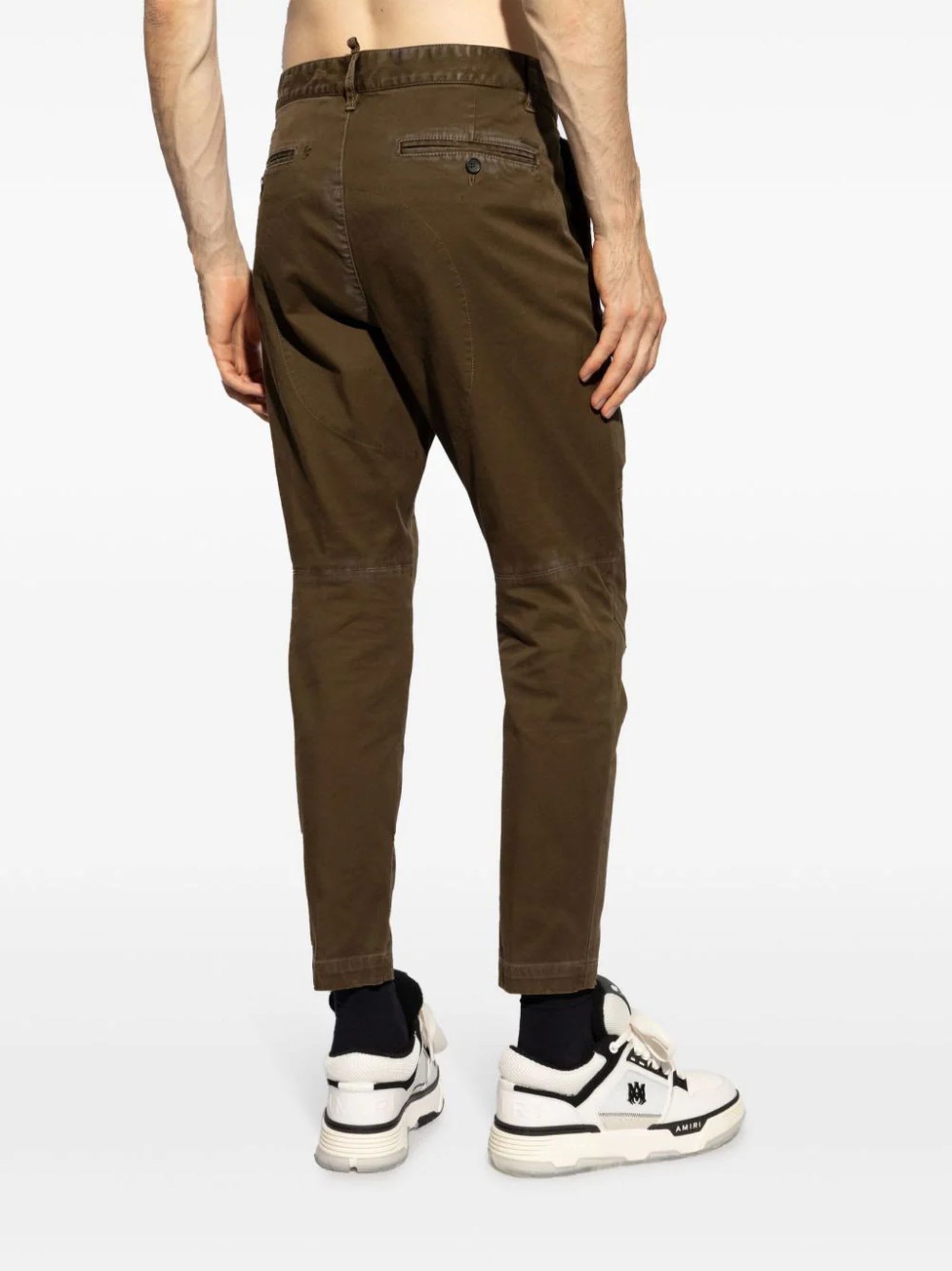 Shop Dsquared2 Trousers Green