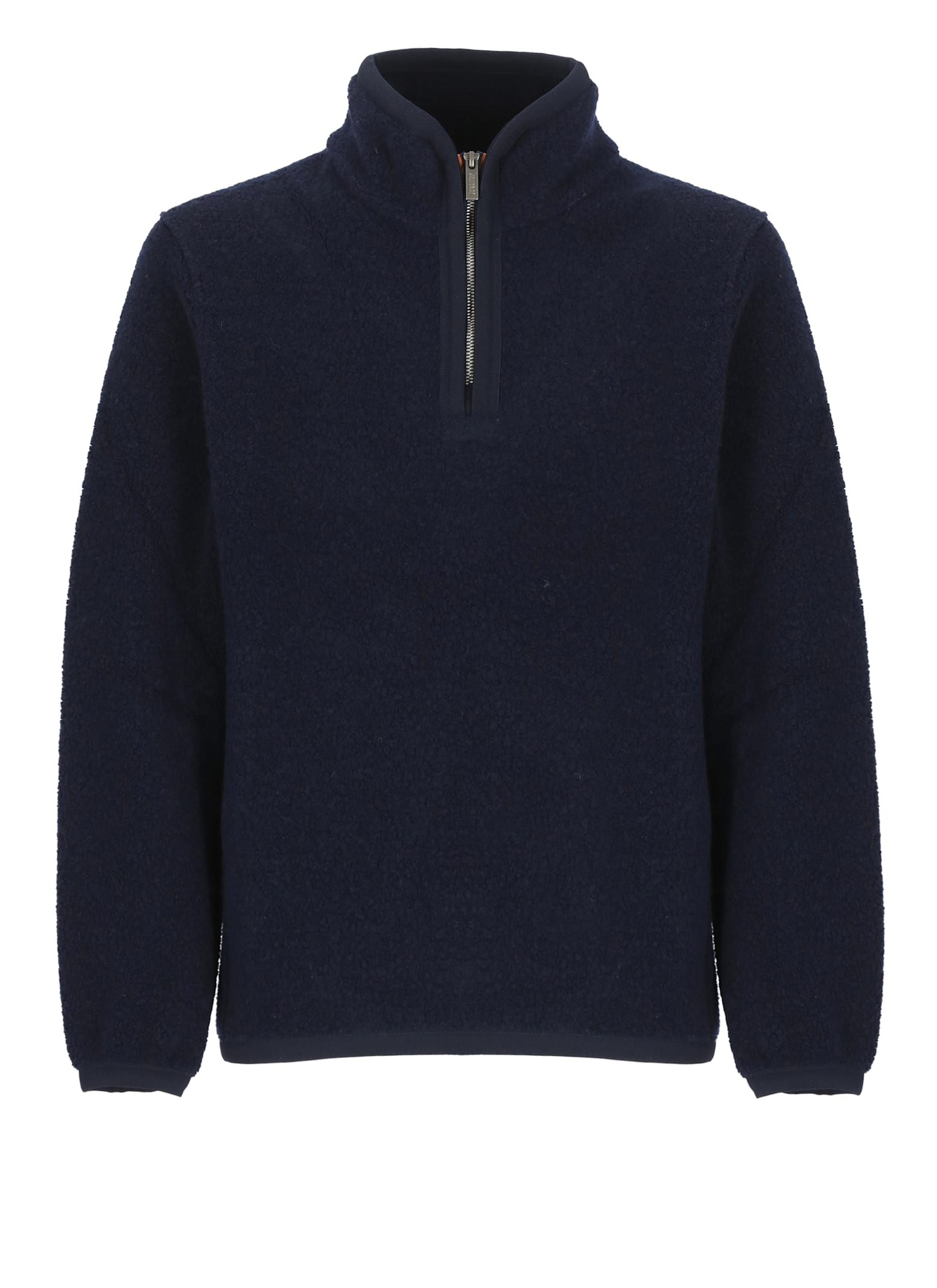 Shop K-way Ern Wool Sweatshirt In Blue