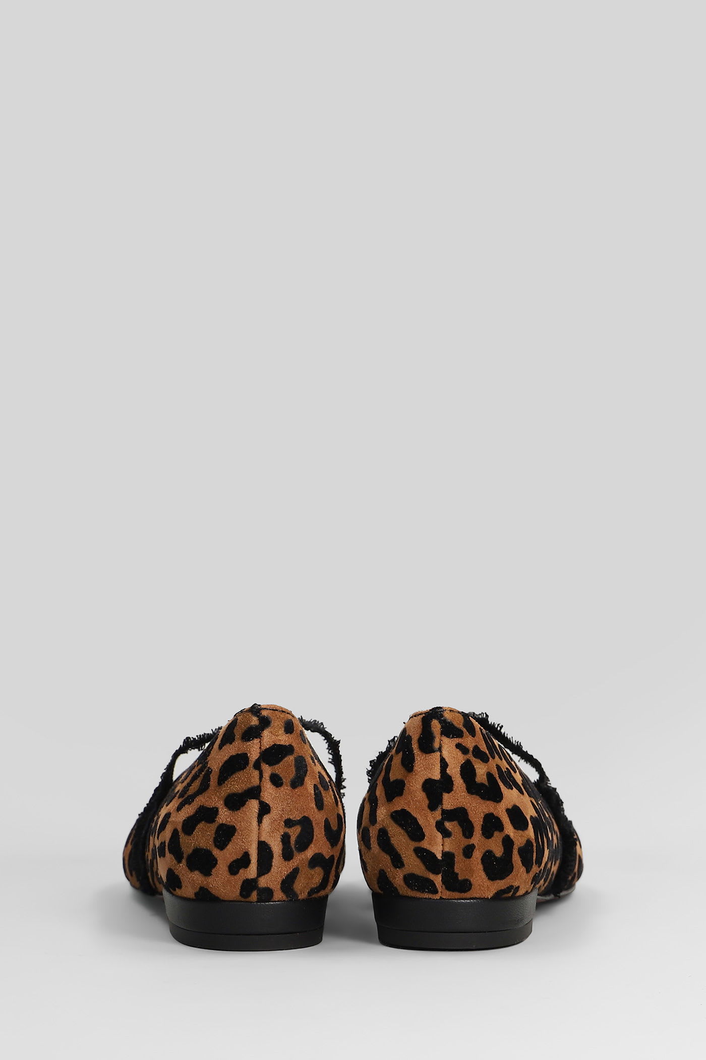 Roberto Festa Elior Ballet Flats In Animalier Suede In Animal Print