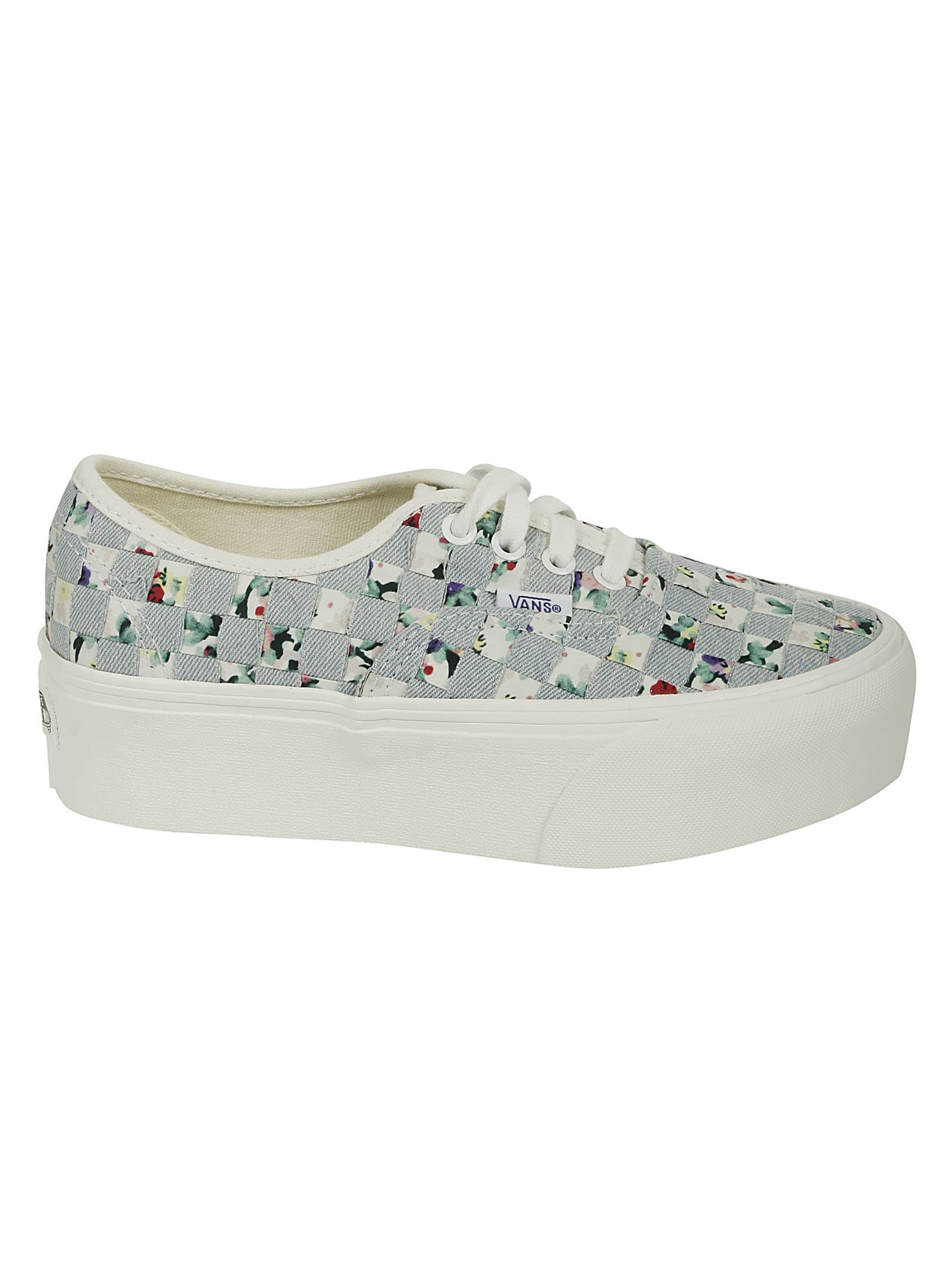 Vans Authentic Stackform Platform Sneakers In (woven) Floral/multi