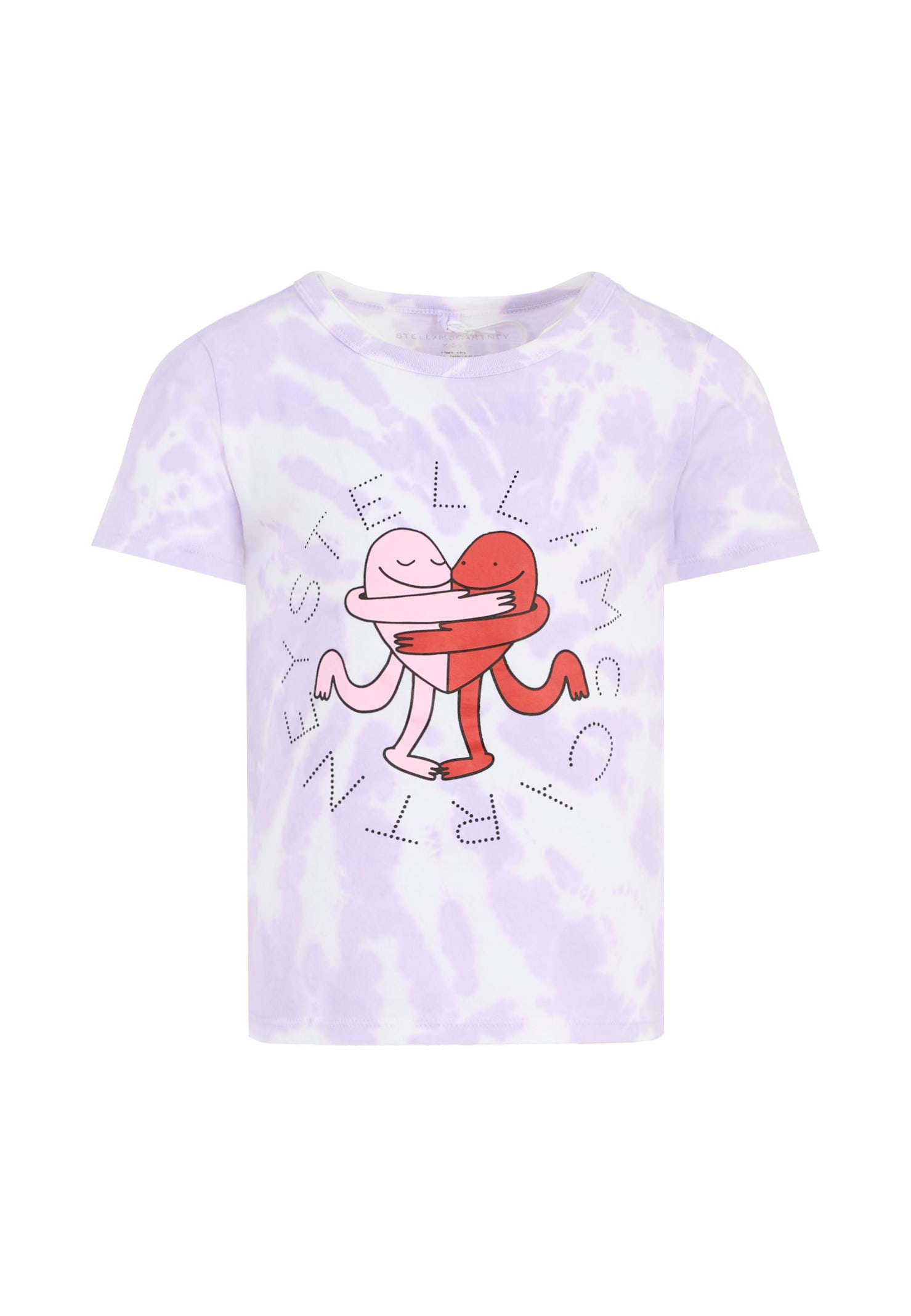 Stella Mccartney Multicolor T-shirt For Girl With Heart In Multi