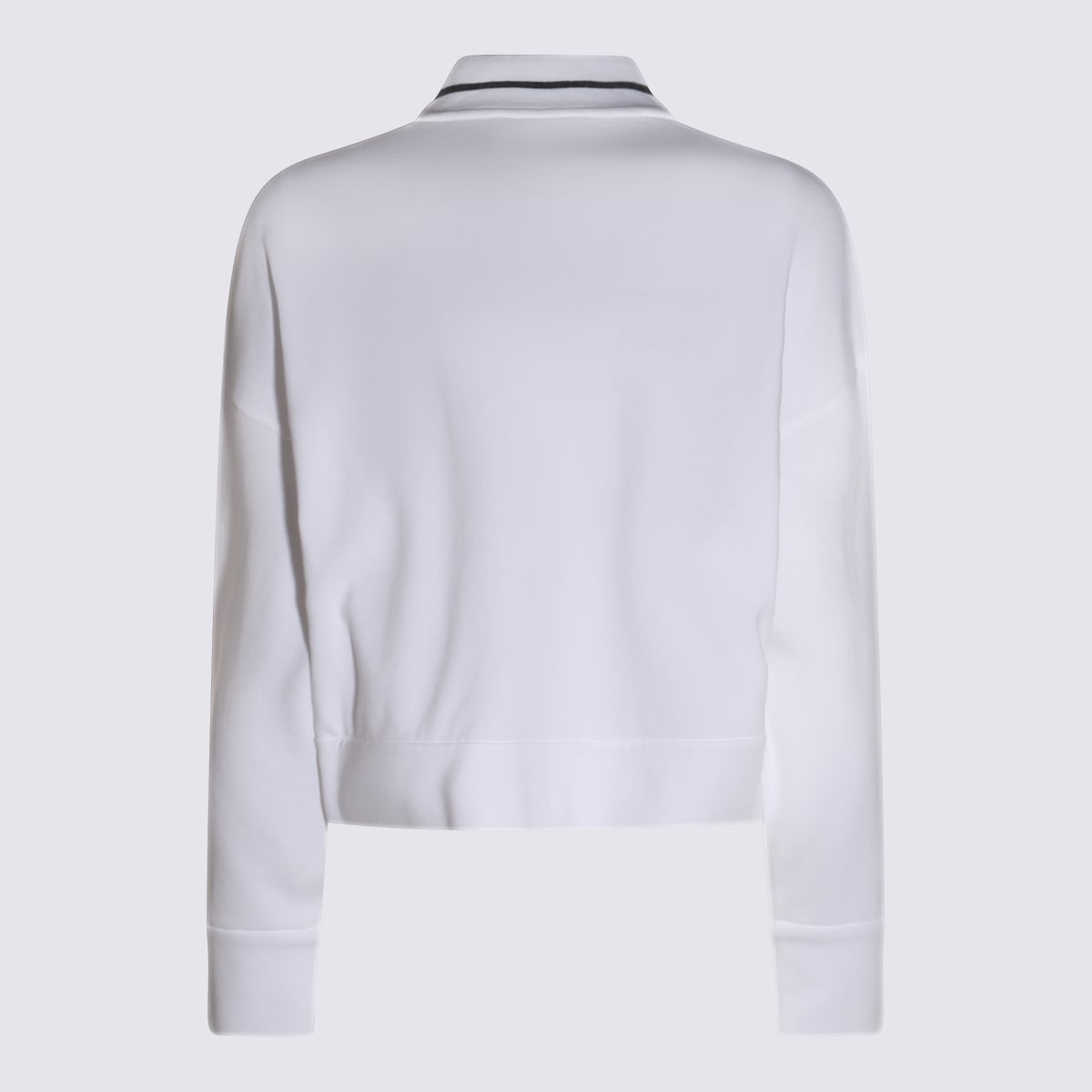 Shop Brunello Cucinelli White Cotton Sweatshirt