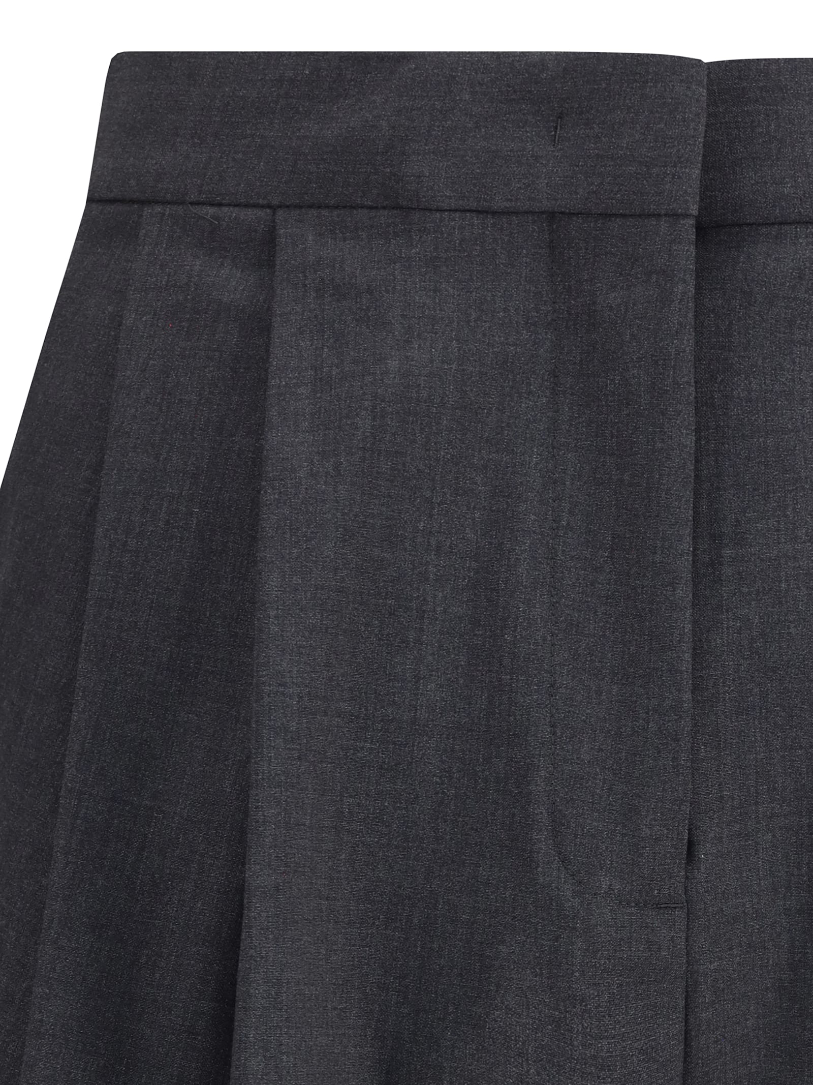 Fabiana Filippi Pleated Front Trousers In Black