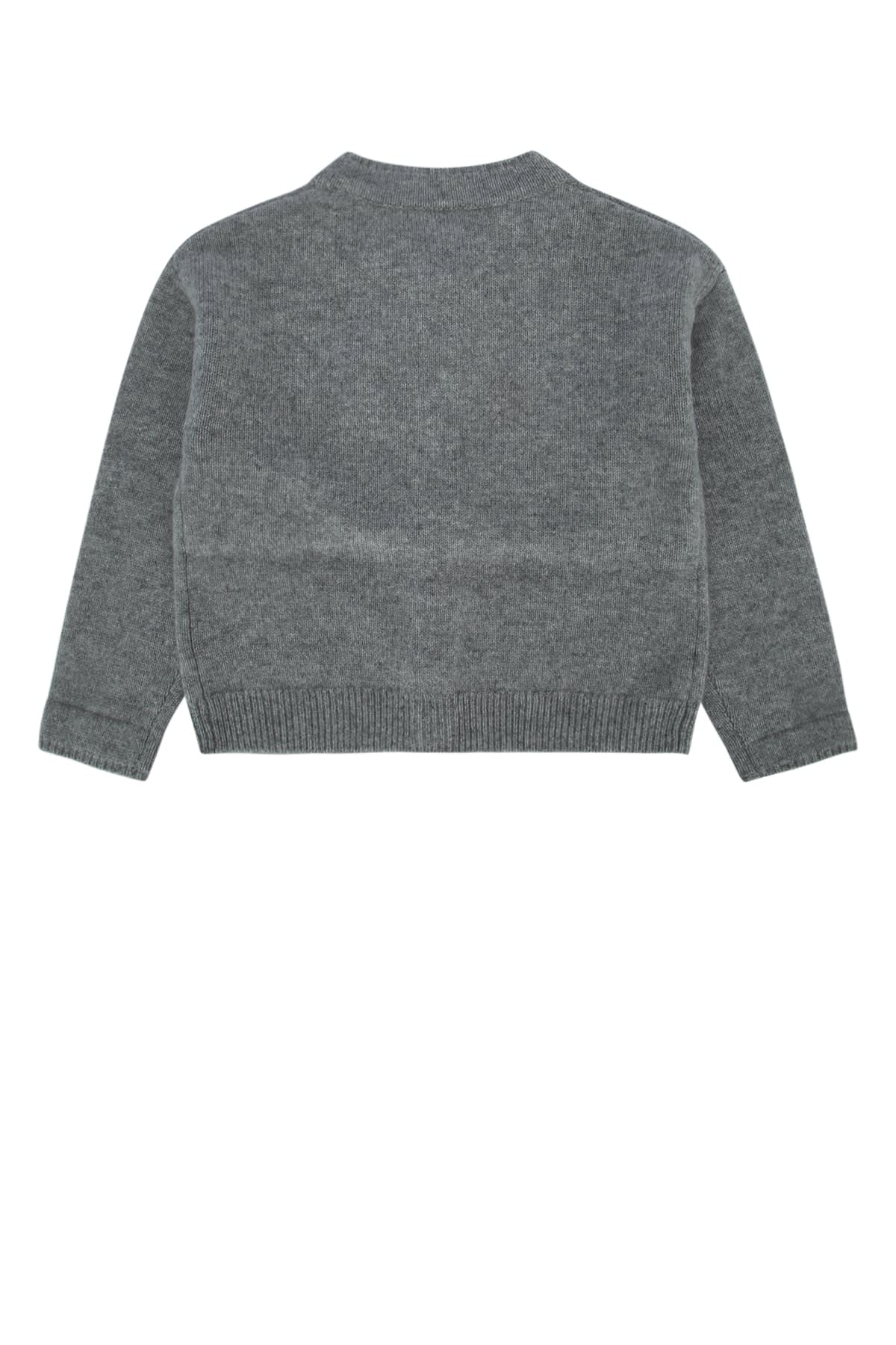 Bonpoint Cashmere 'judicael' Cardigan Kids In Gray